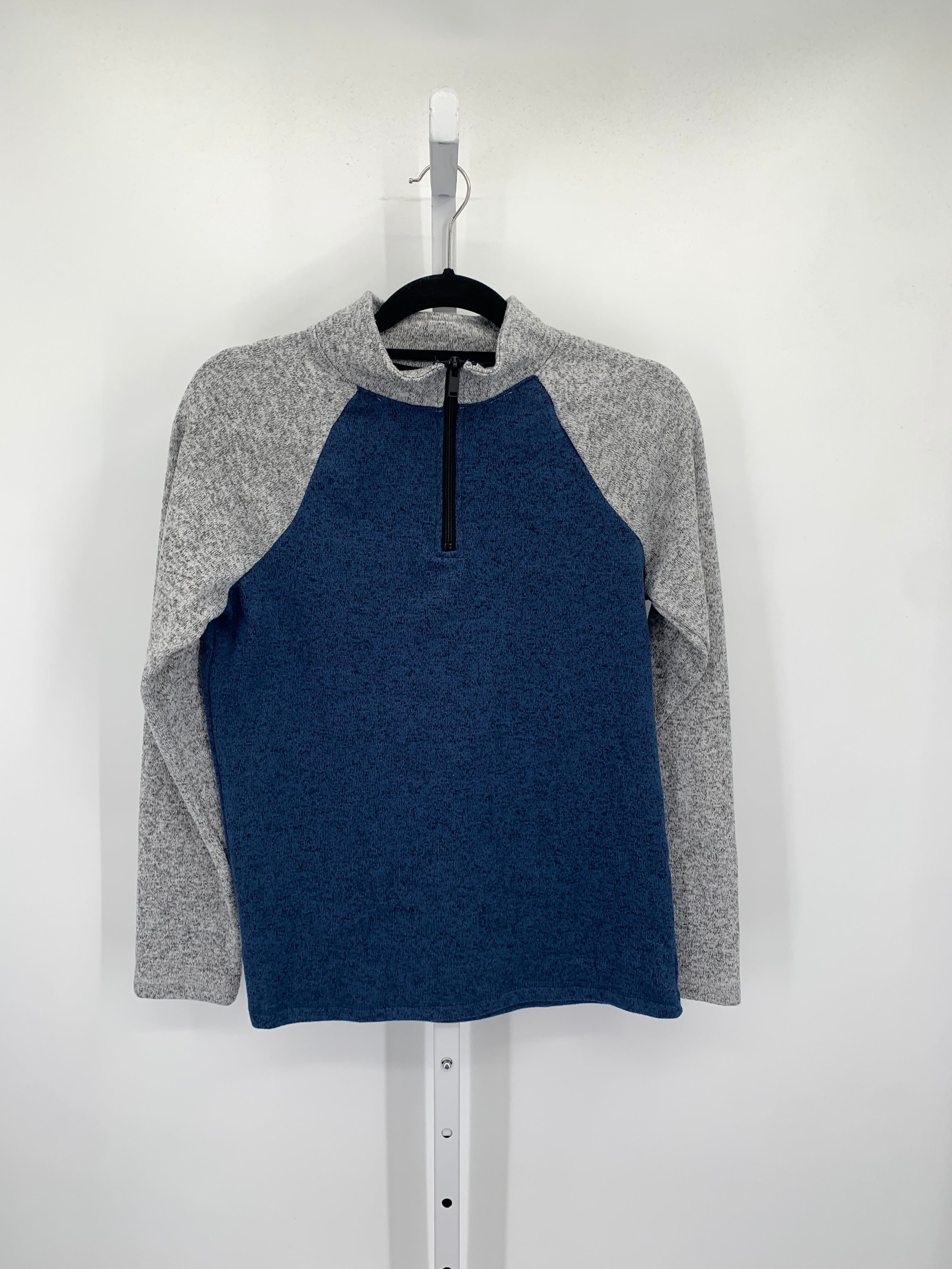 PARTIAL ZIP W/ GREY RAGLAN SLEEVES