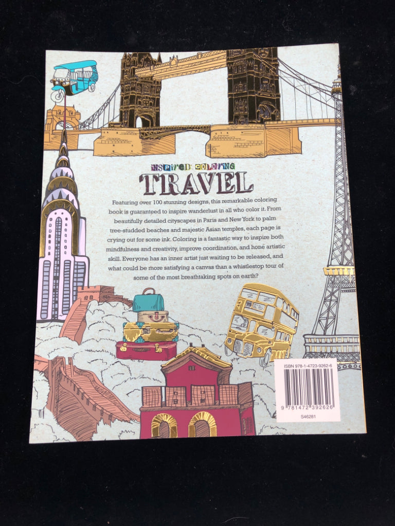 TRAVEL COLORING BOOK.