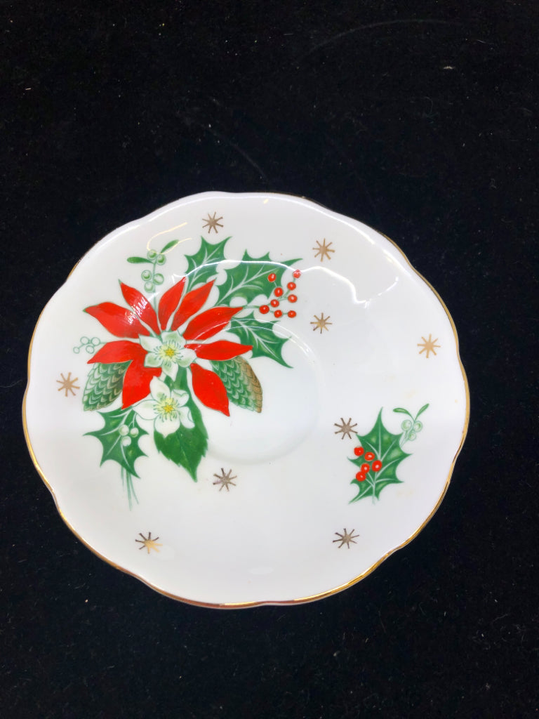 "NOEL" TEA CUP & SAUCER-QUEENE ANNE.