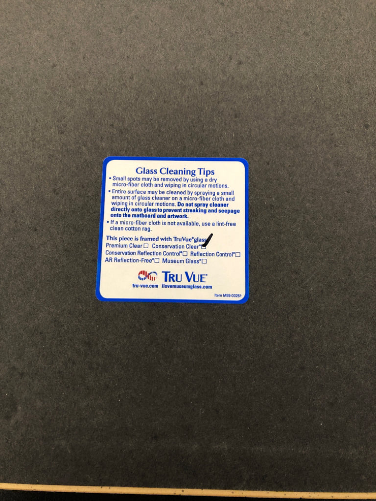 STREET OF PARIS W/BLUE&GOLD FRAME WALL HANGING.