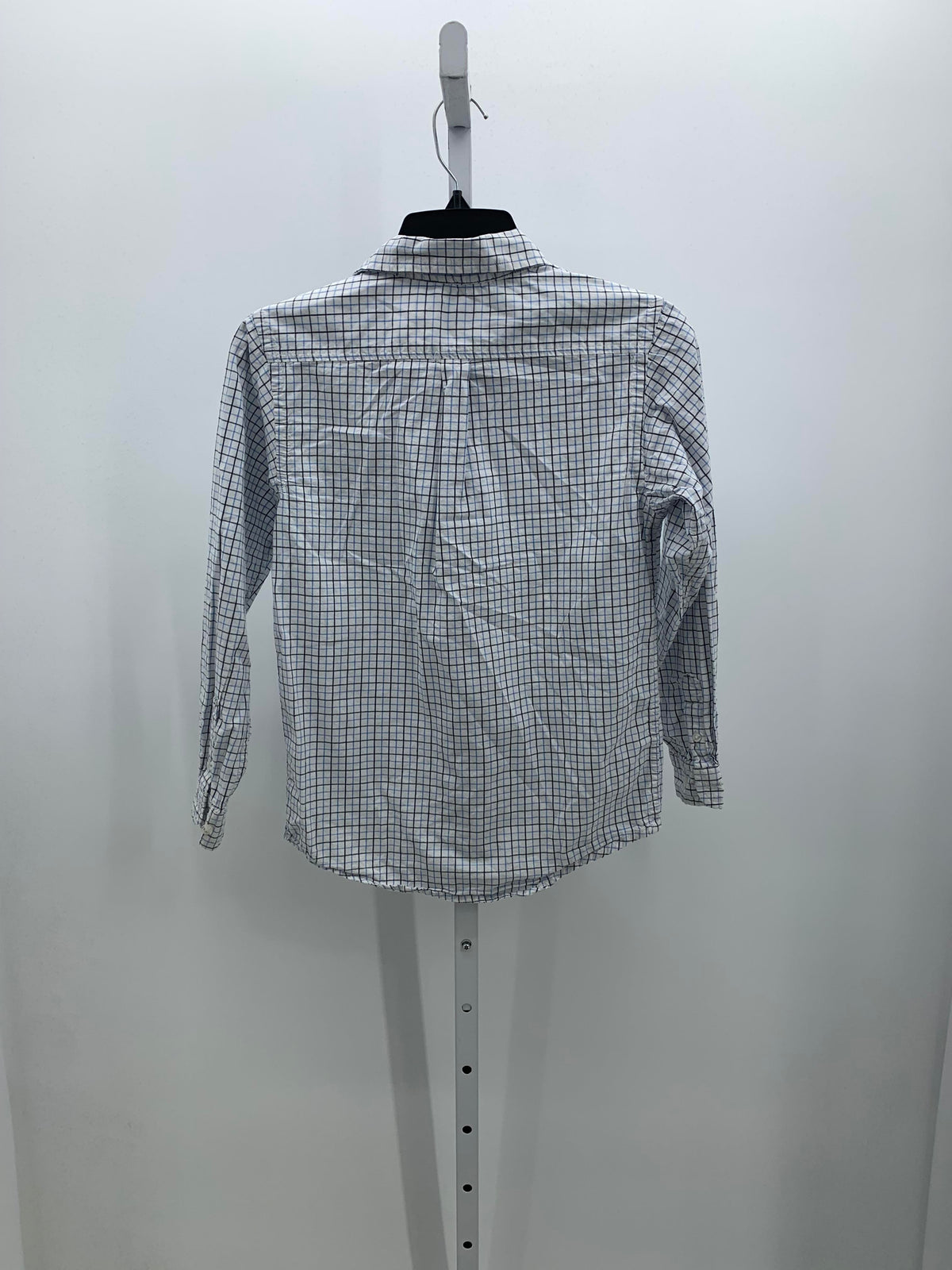 BLUE PLAID BTN DOWN