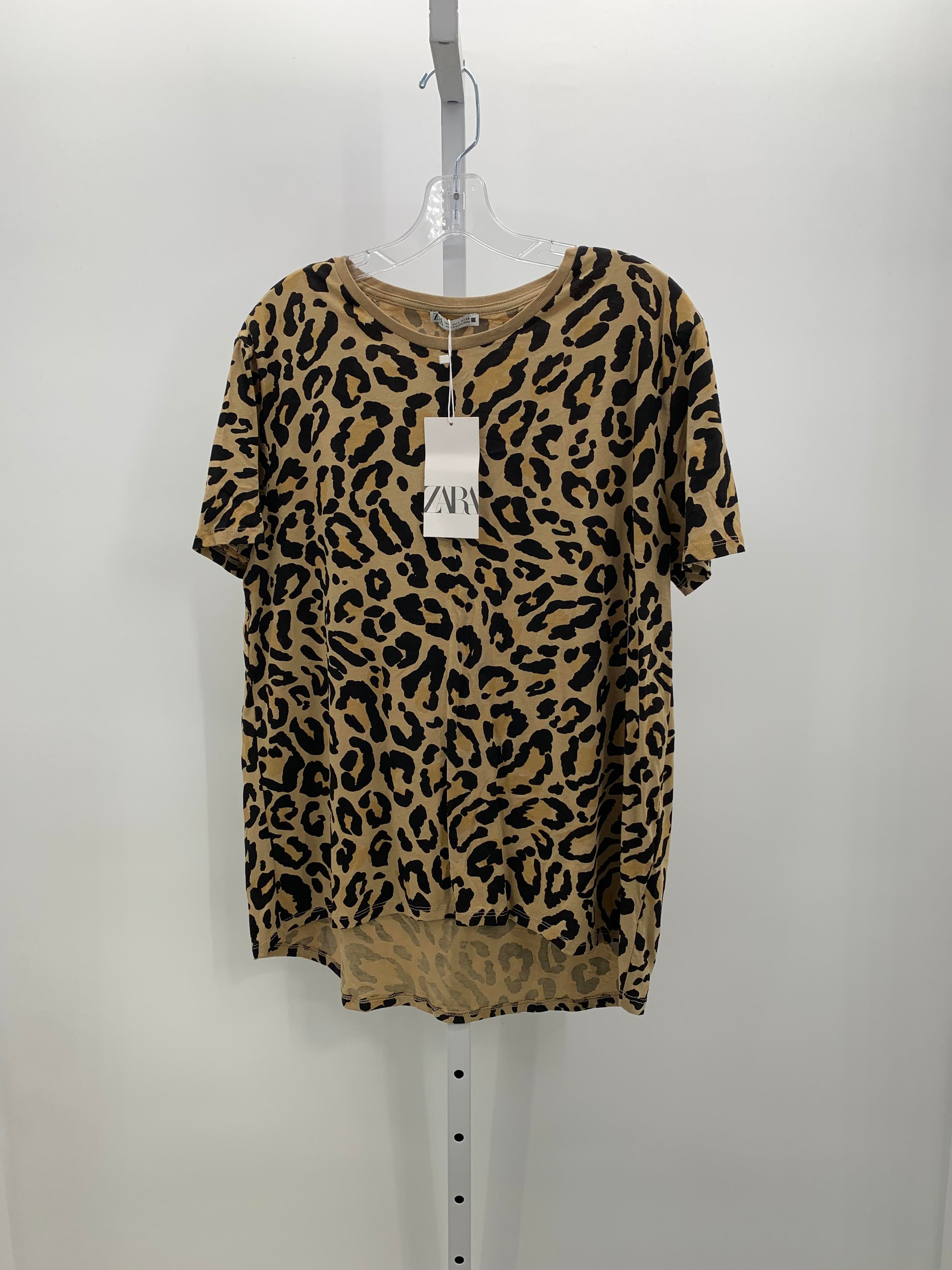 Zara Size Large Misses Short Sleeve Shirt