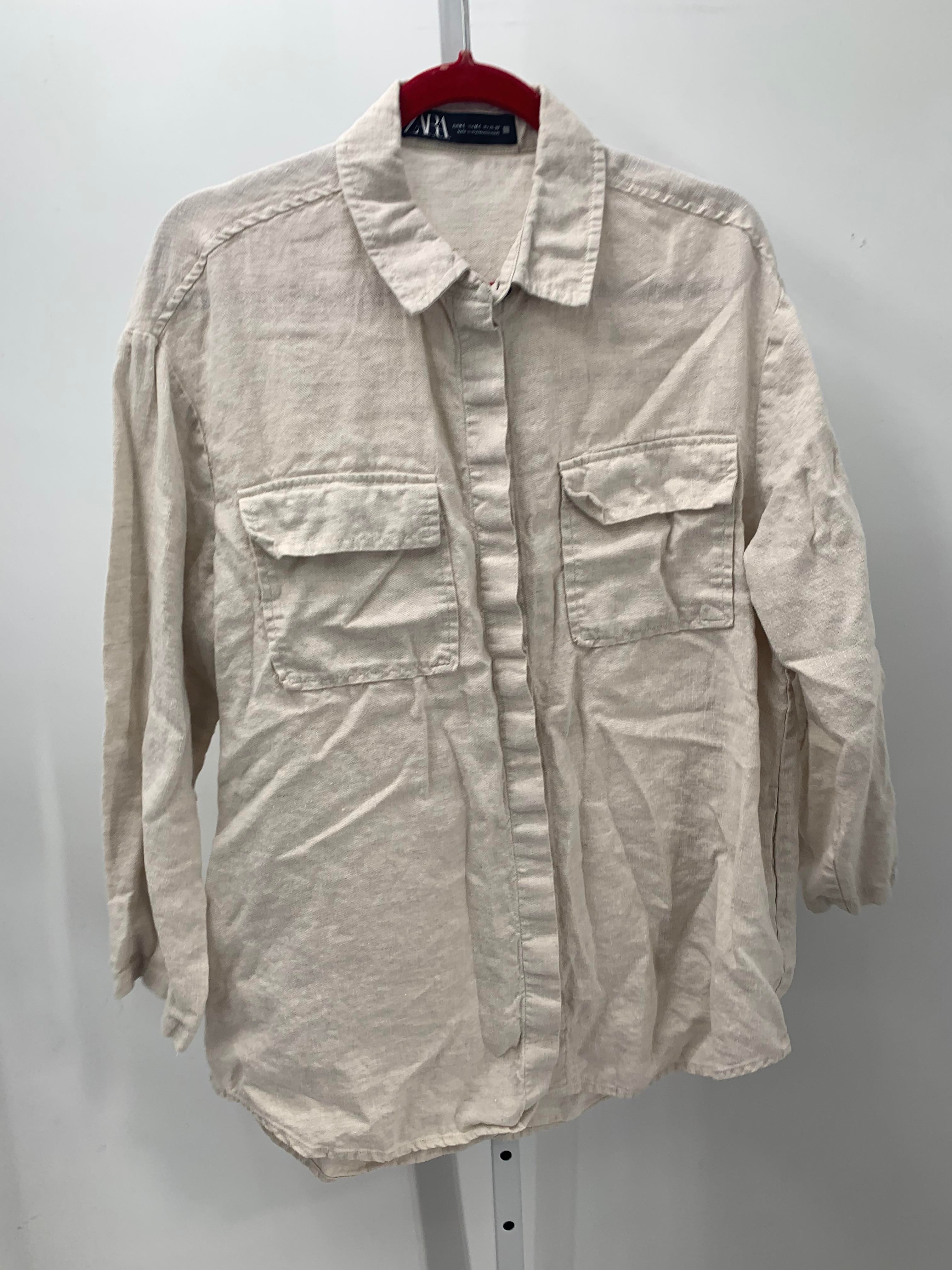 Zara Size Medium Misses Long Sleeve Shirt