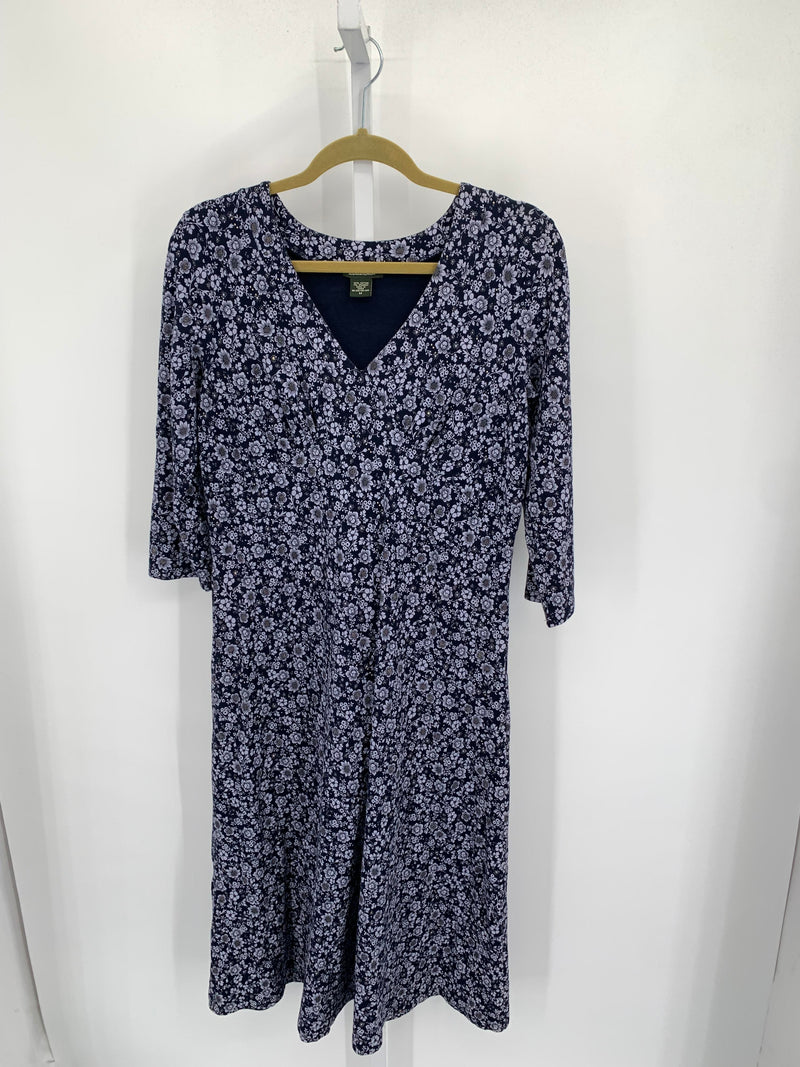 Eddie Bauer Size Medium Misses 3/4 Sleeve Dress