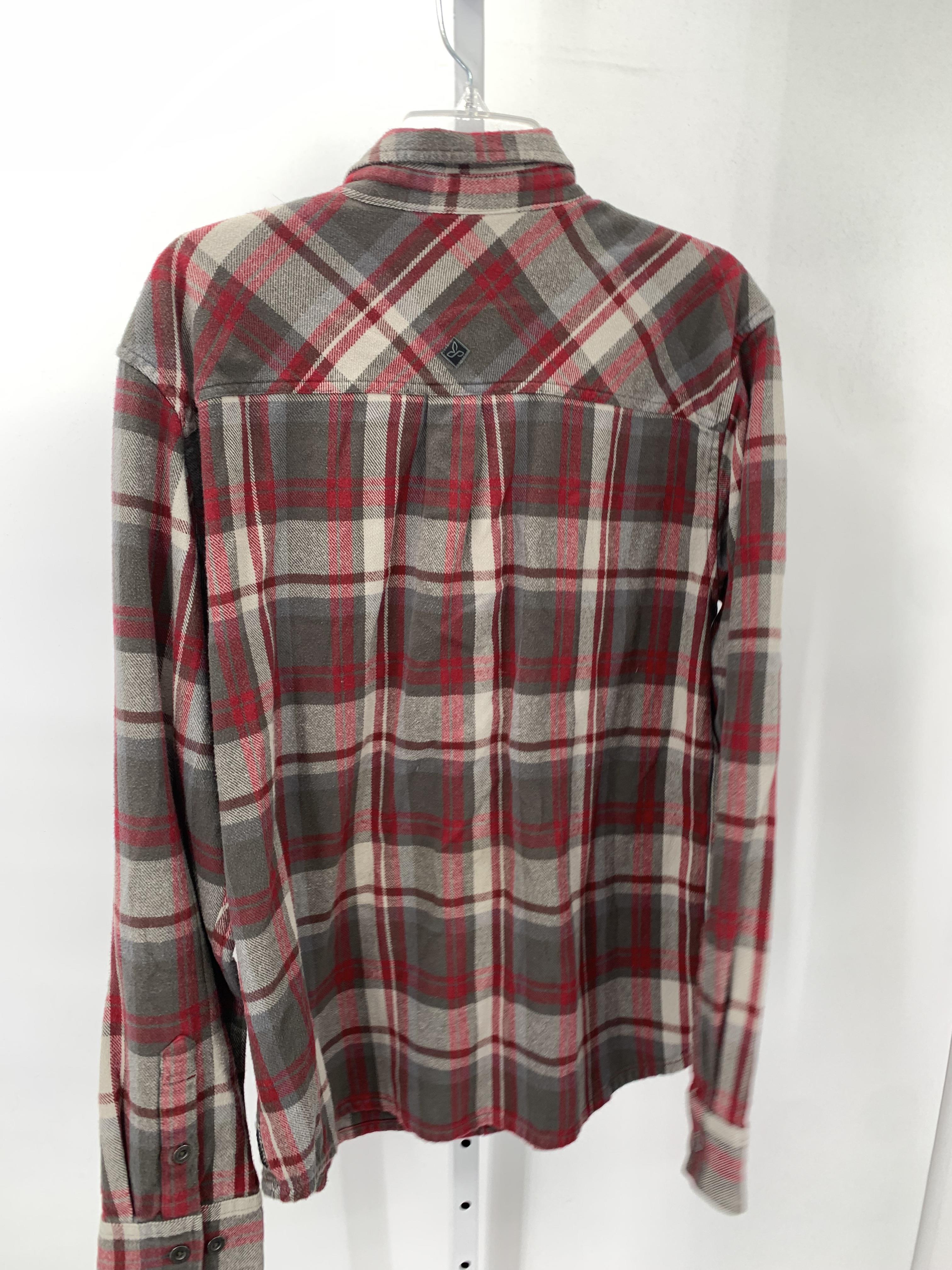 RED PLAID BTN DOWN