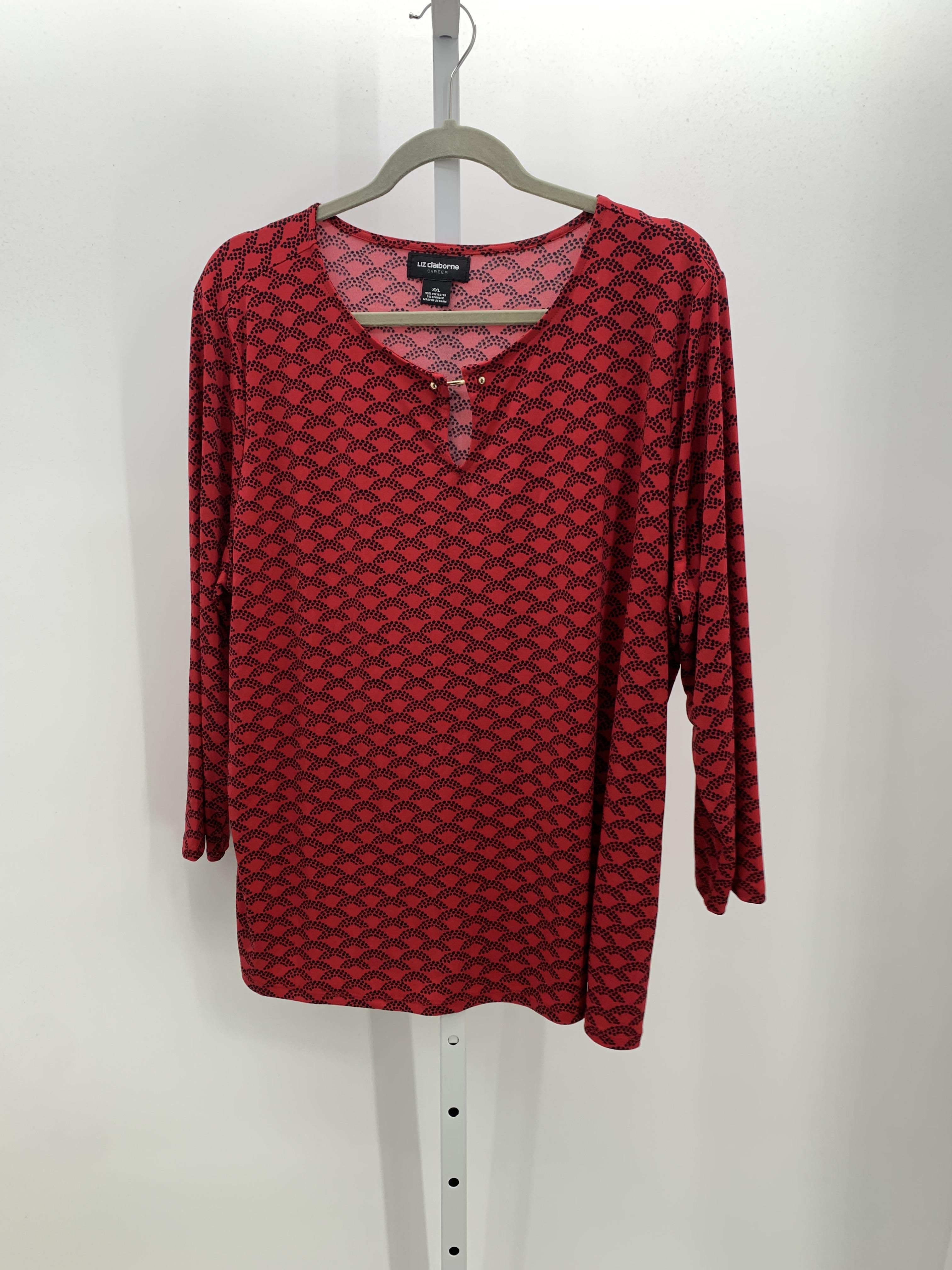 Liz Claiborne Size XXL Misses 3/4 Sleeve Shirt