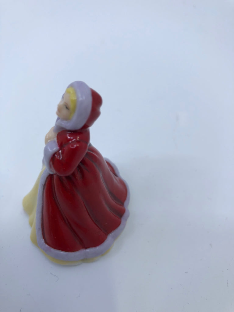 MINI LADIES GIRL IN RED COAT RACHEL- IN BOX.