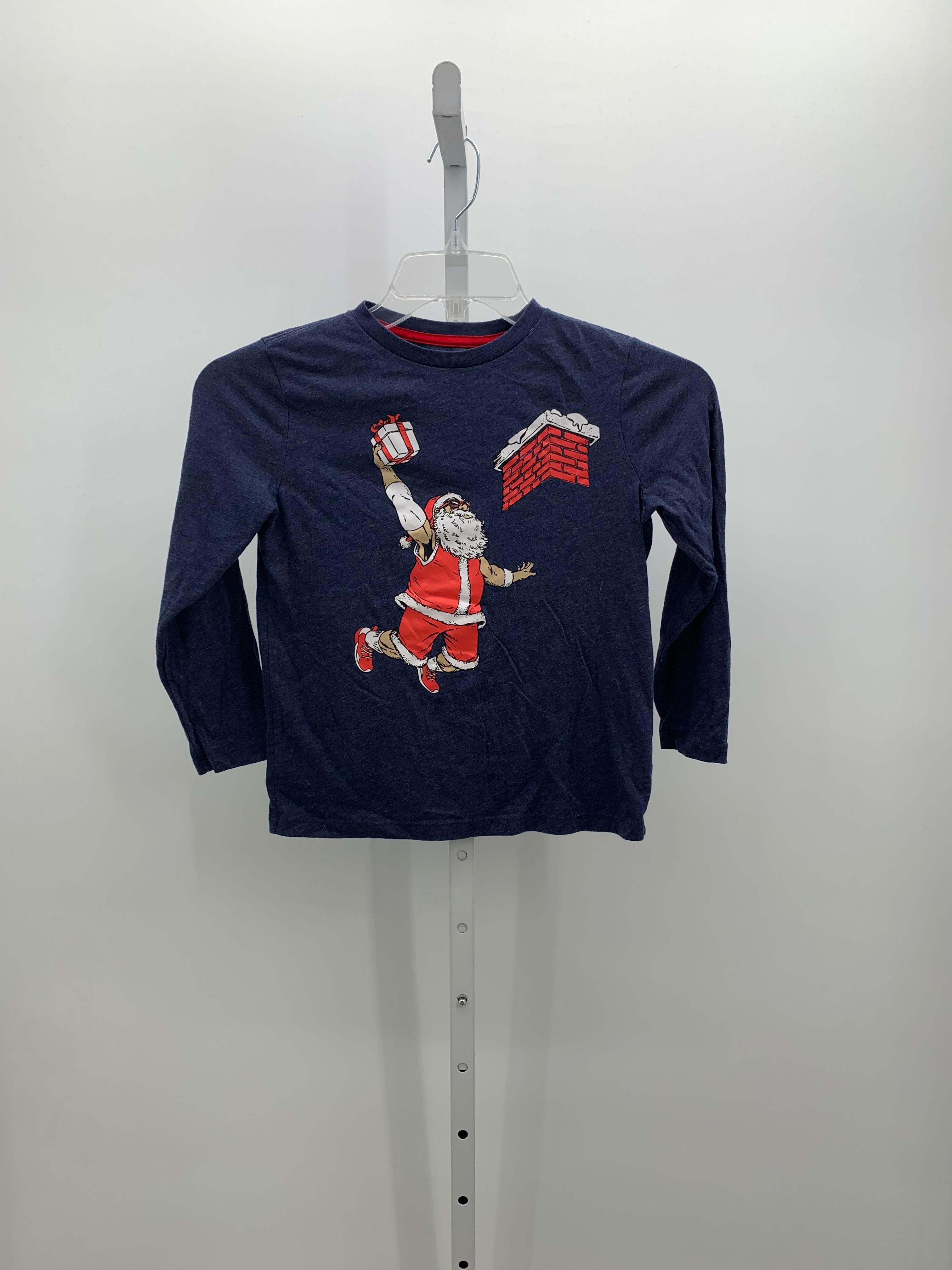 LONG SLV SHIRT BASKETBALL SANTA