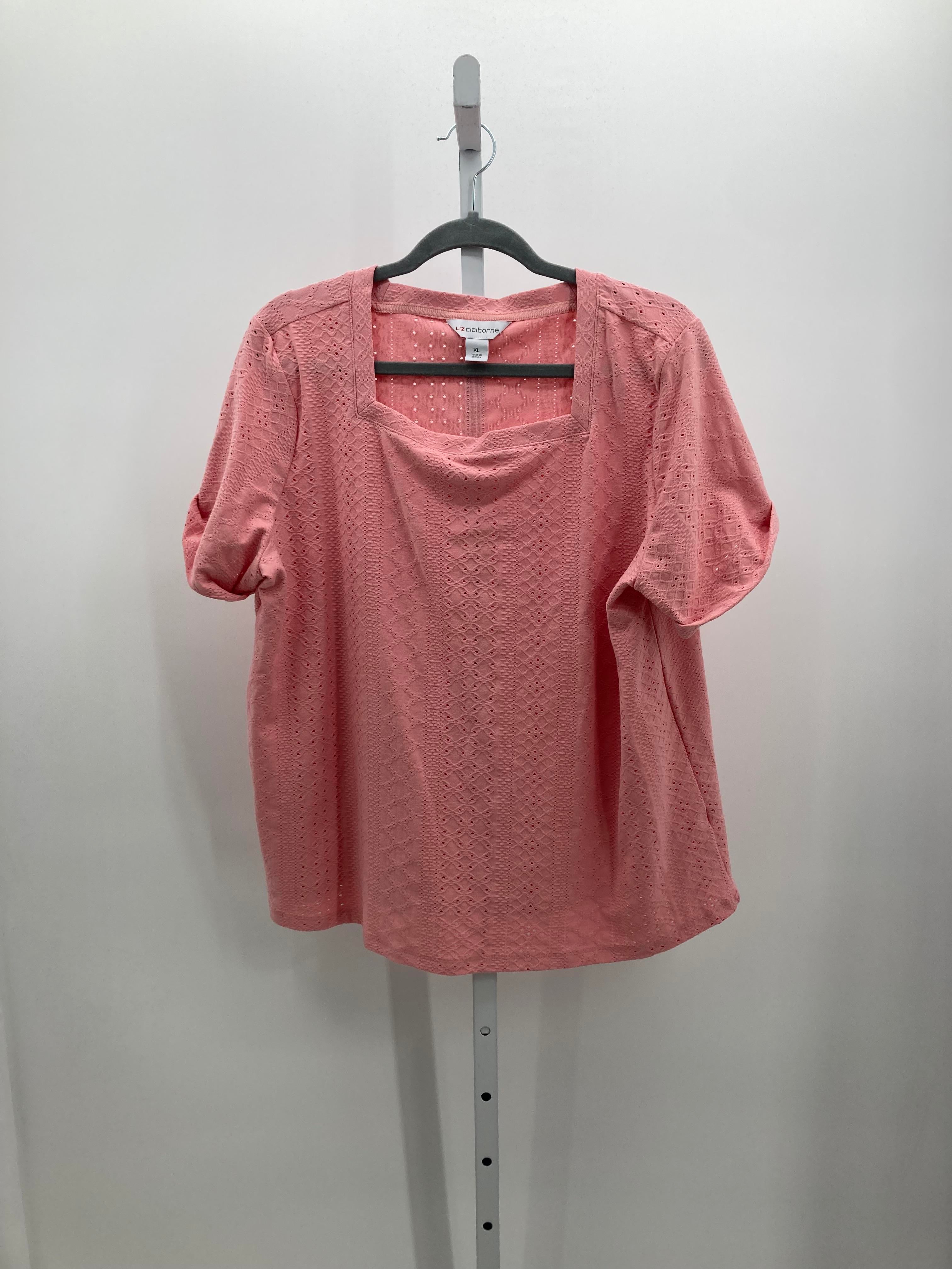 Liz Claiborne Size Extra Large Misses Short Sleeve Shirt