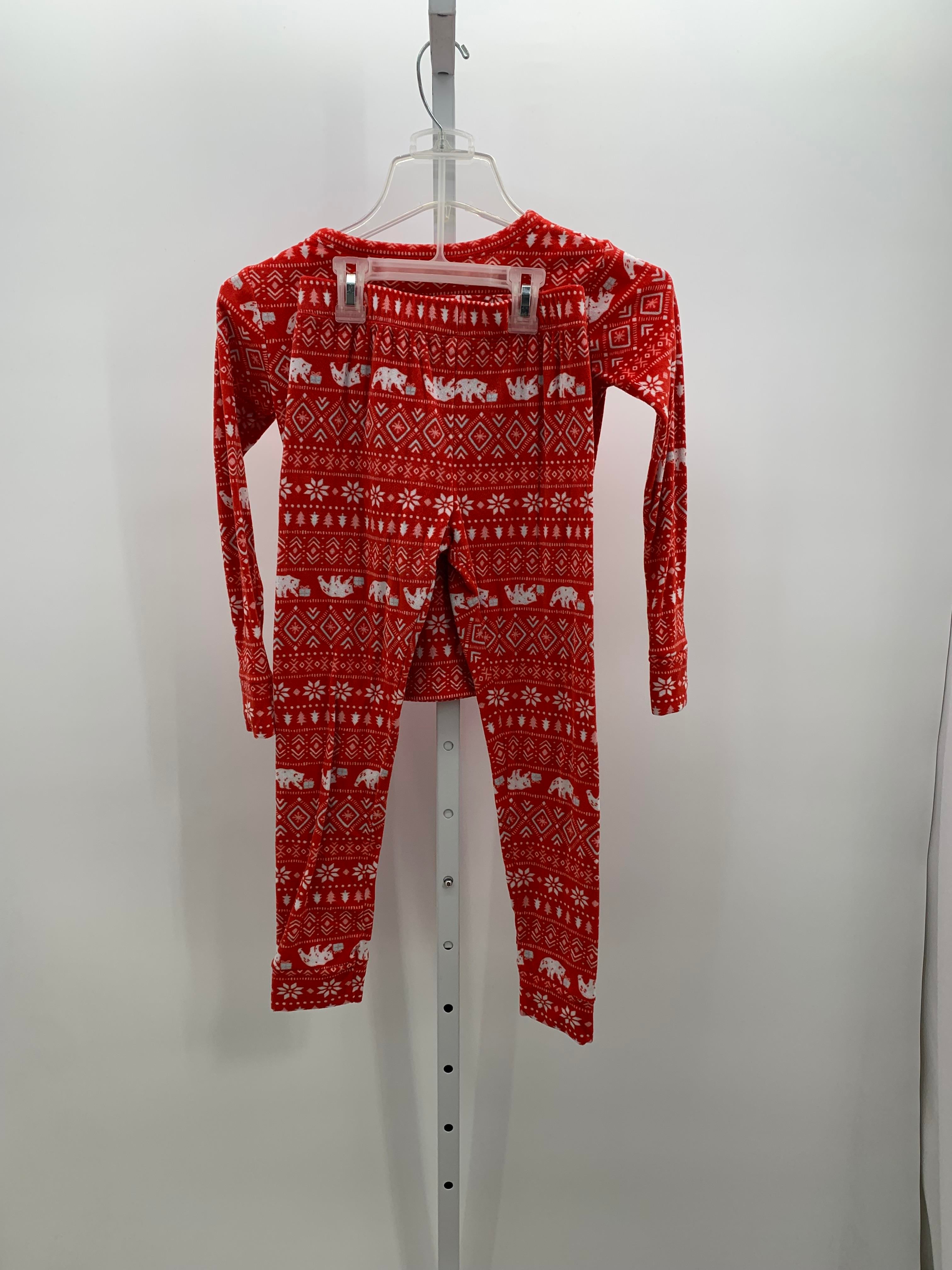 FLEECE PJS WHITE BEARS SNOWFLAKES