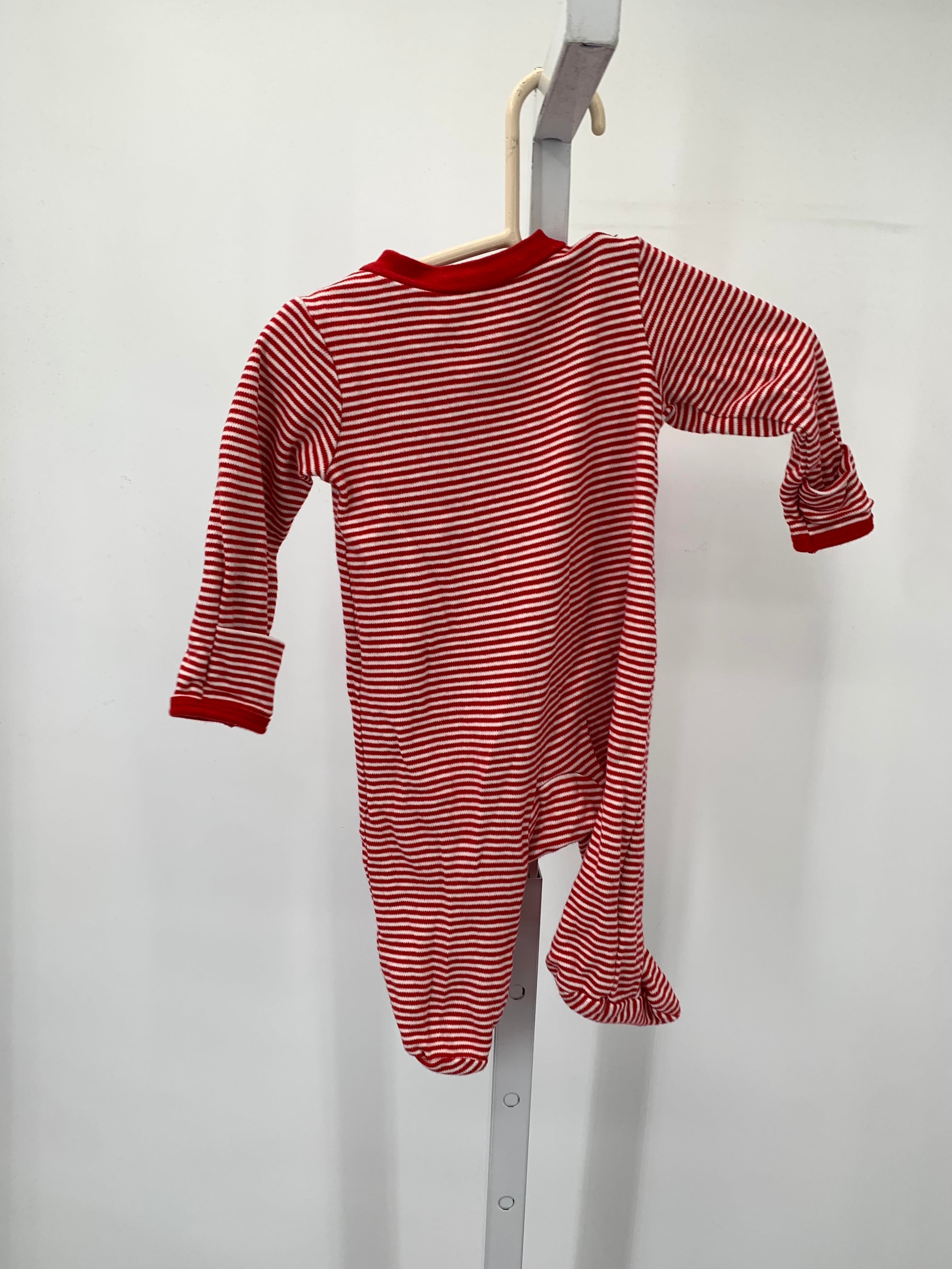 LONG SLV ROMPER REINDEER STRIPES
