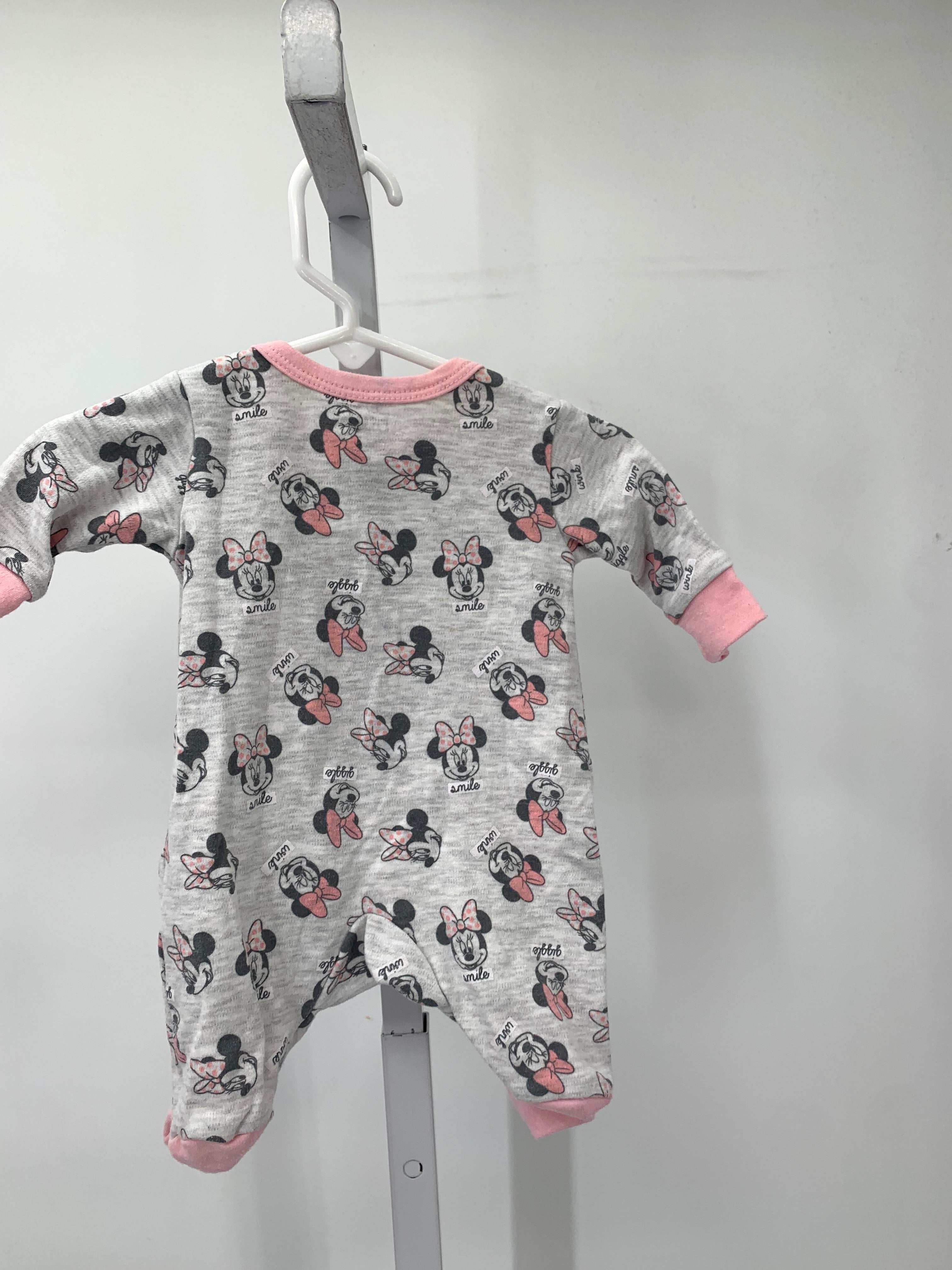 Disney Baby Size Newborn Girls Long Slv. Romper