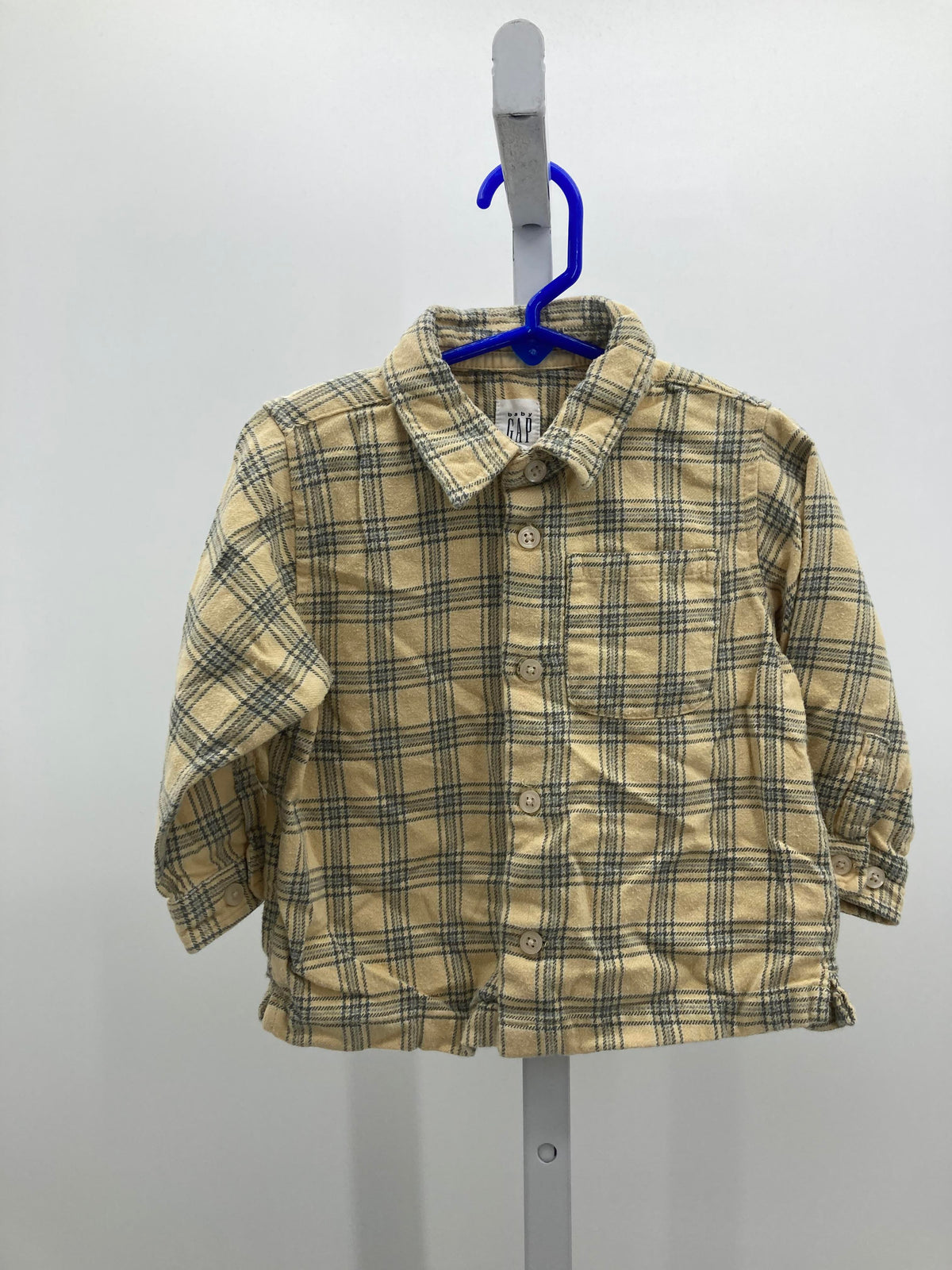 PLAID BTN DOWN