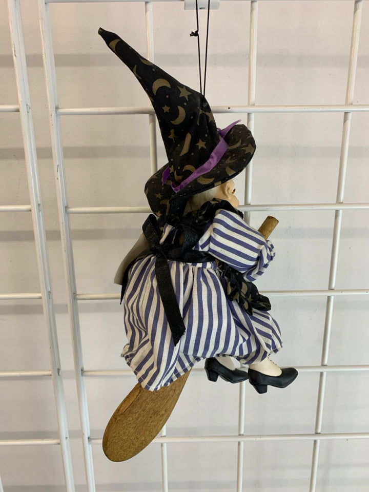 COOKING WITCH RIDING ON SPOON DECOR.