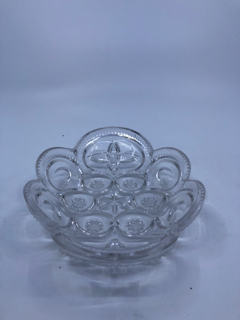 CUT GLASS BOWL.