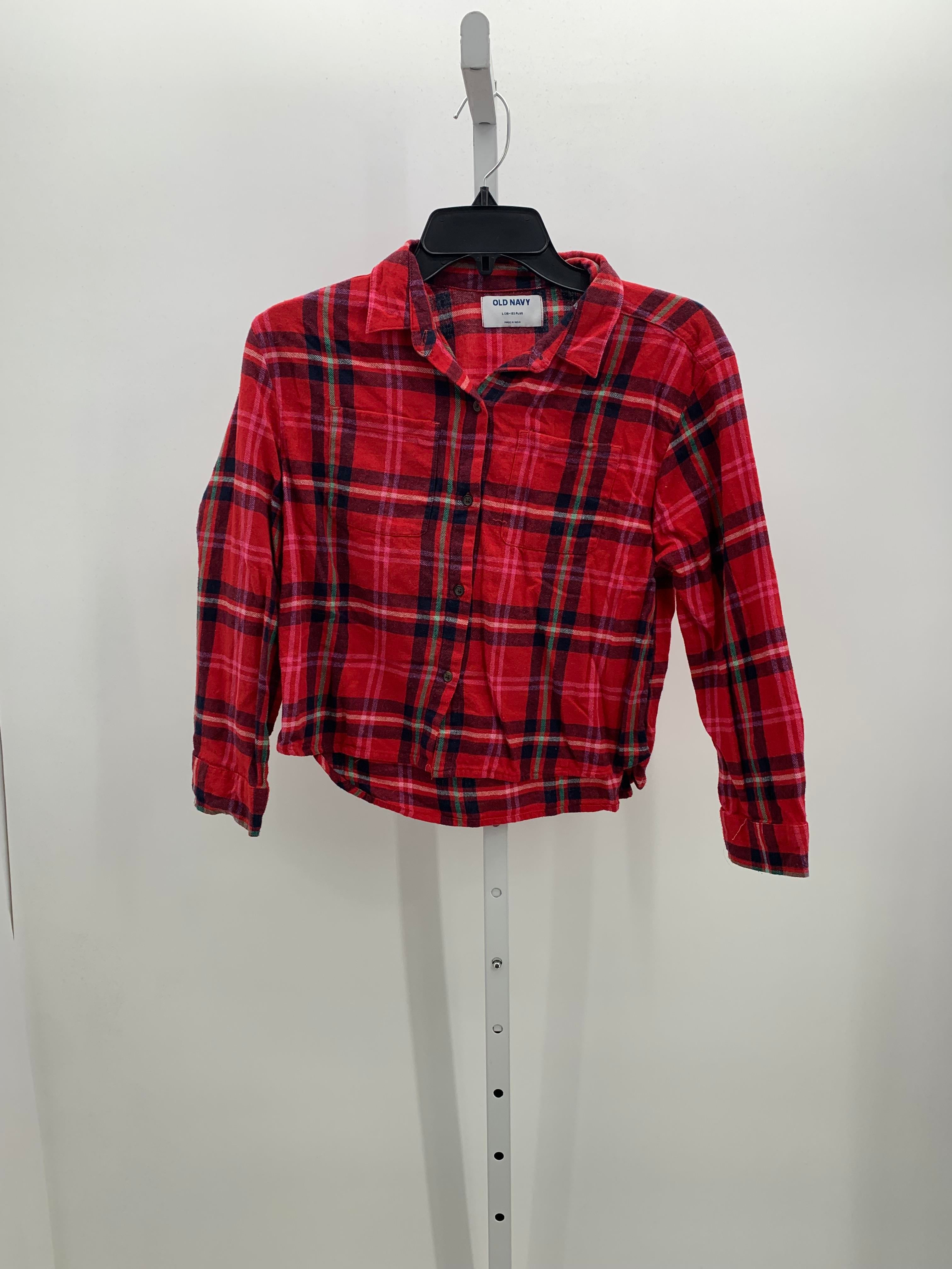 PLUS PLAID BTN DOWN