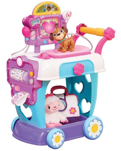 Doc McStuffins Toy Hospital Care Cart, Lights and Sounds Doctor Pretend Play Set