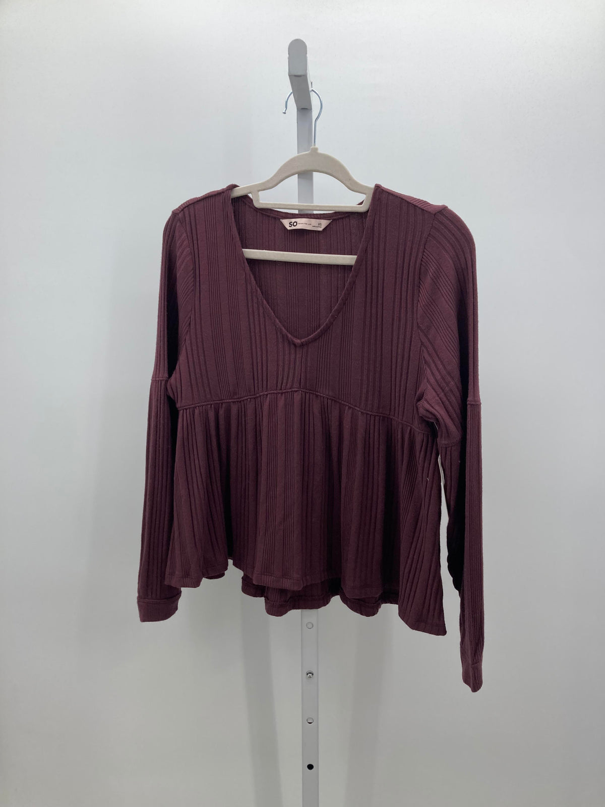 SO Size X Small Juniors Long Sleeve Shirt