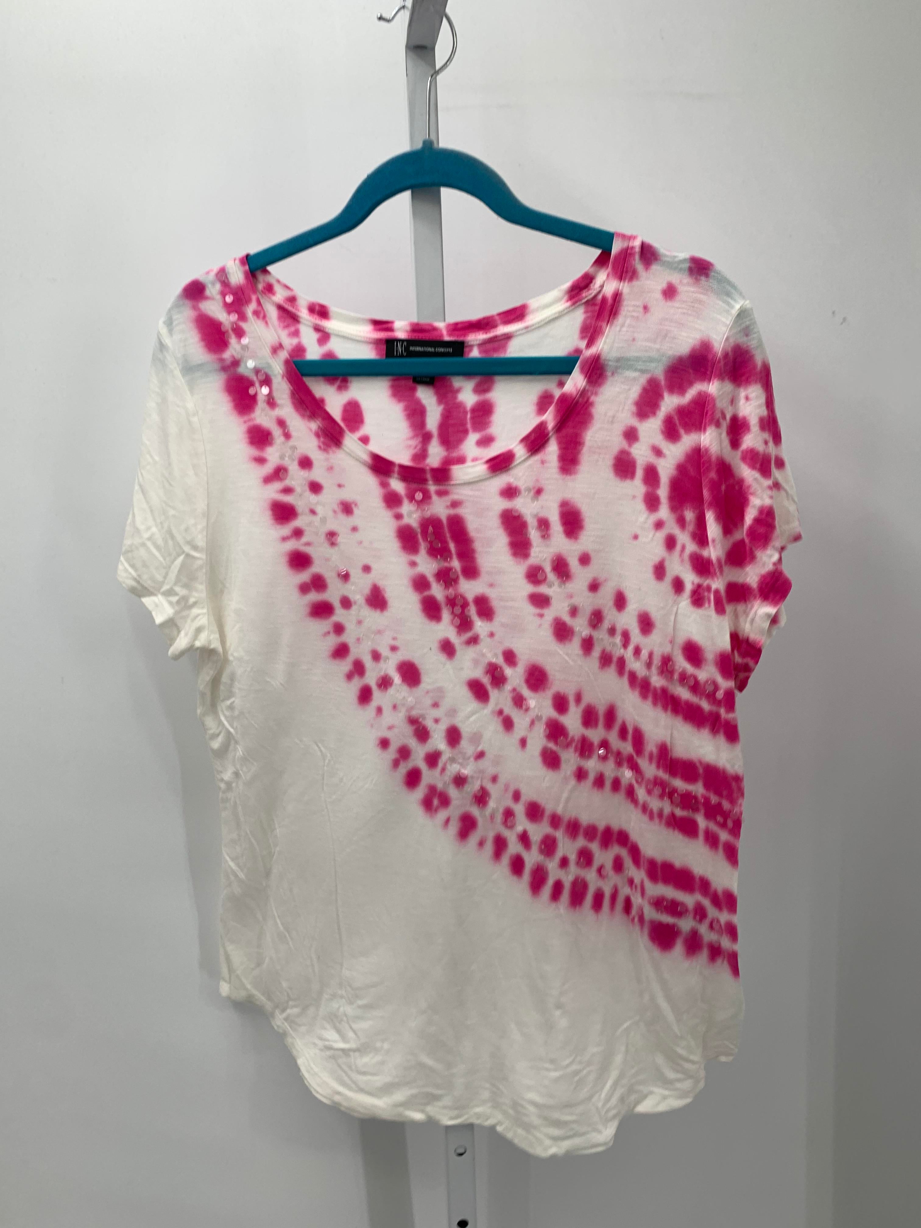 INC Size Extra Large Misses Short Sleeve Shirt