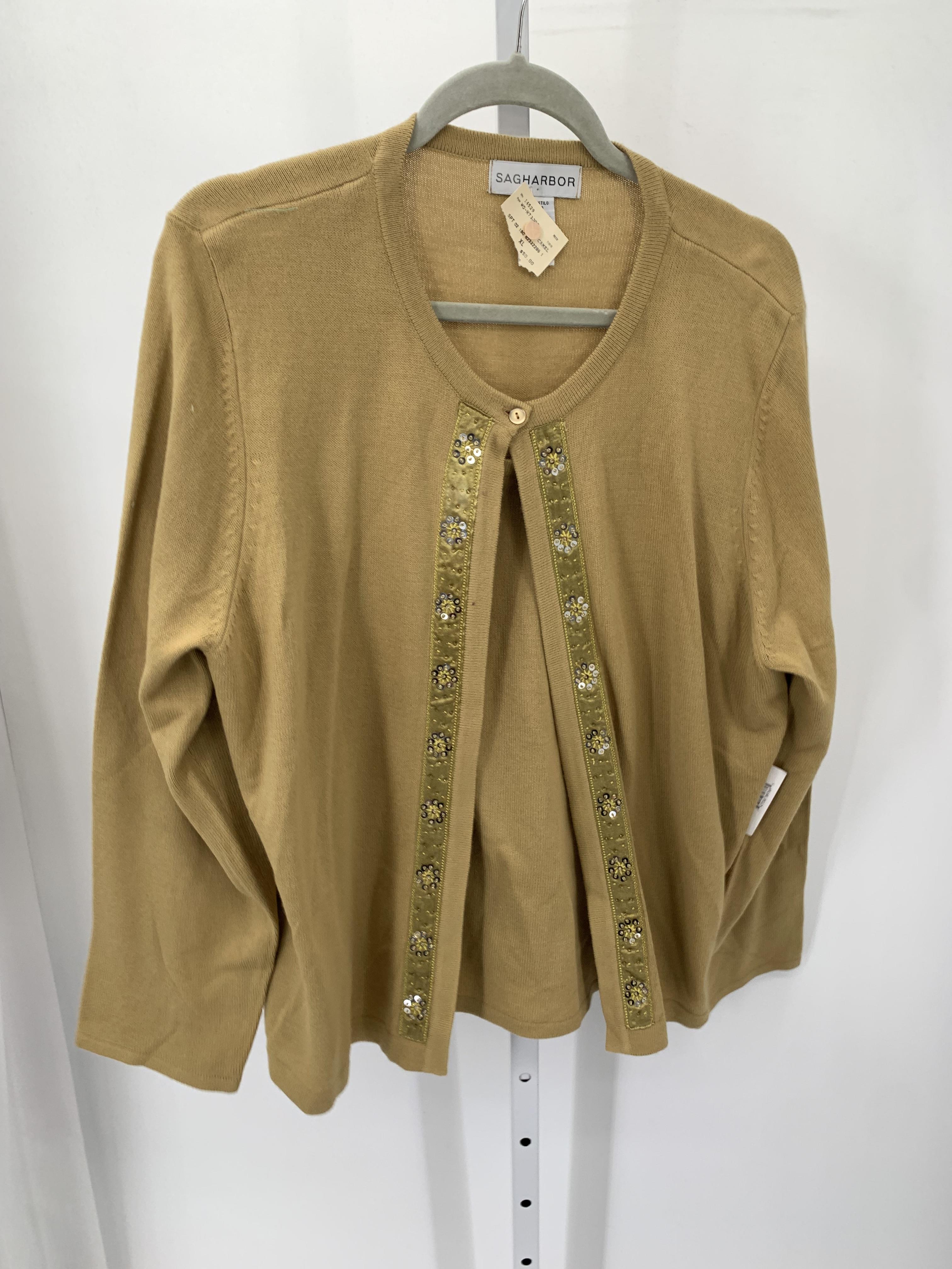 Sag Harbor Size Extra Large Misses Cardigan