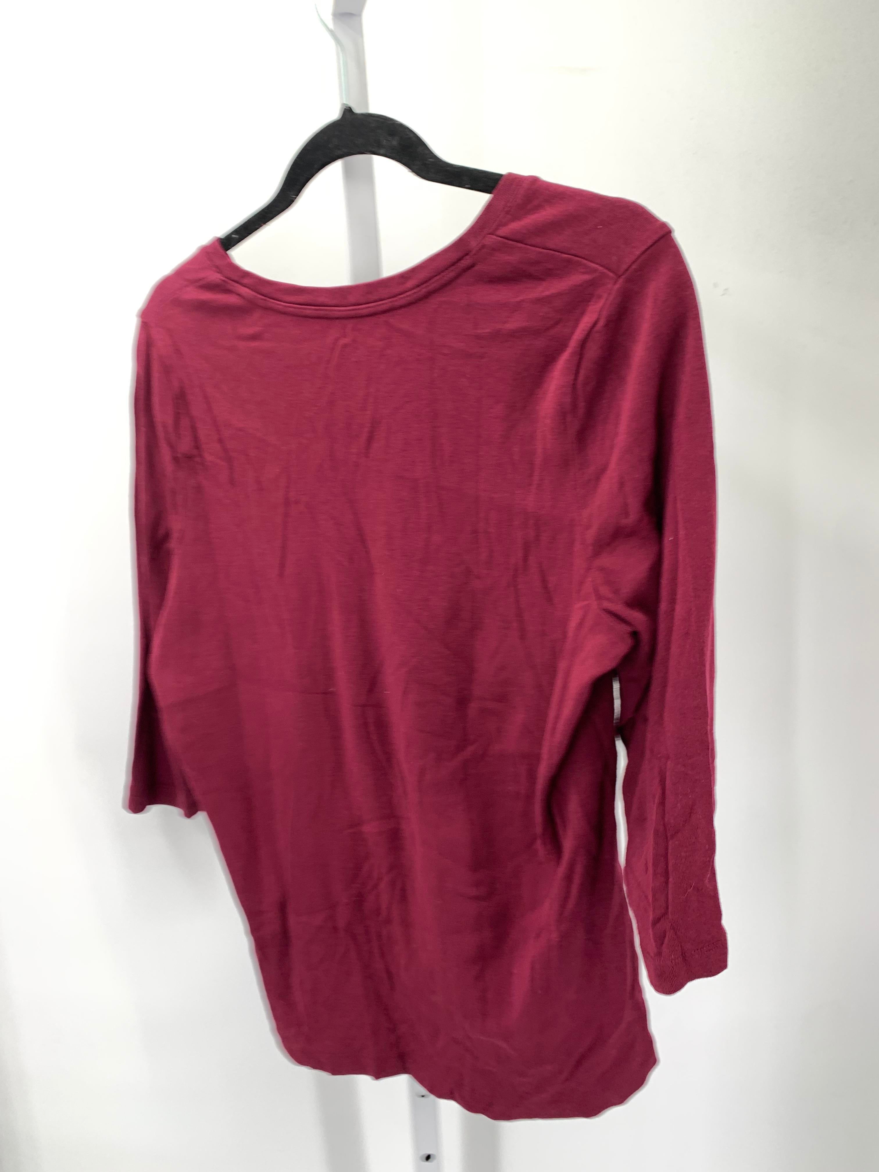 St. Johns Bay Size Large Misses 3/4 Sleeve Shirt