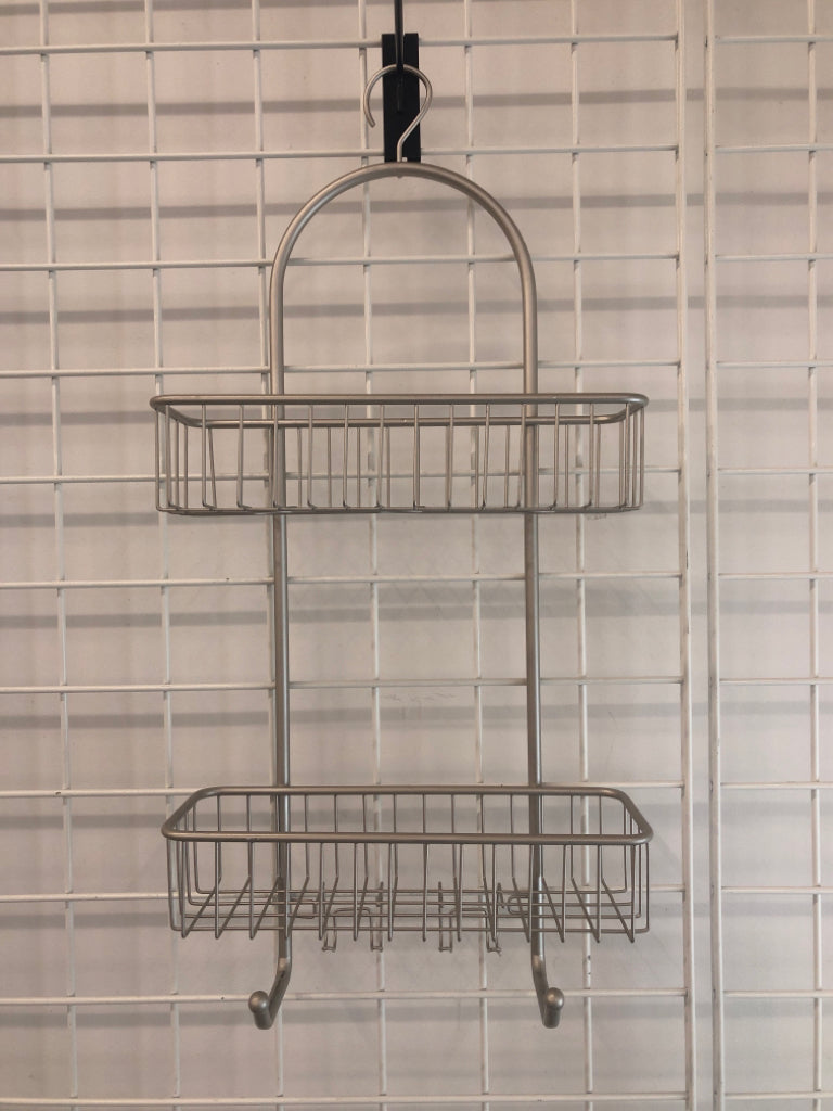 2-SHELF METAL SHOWER CADDY.