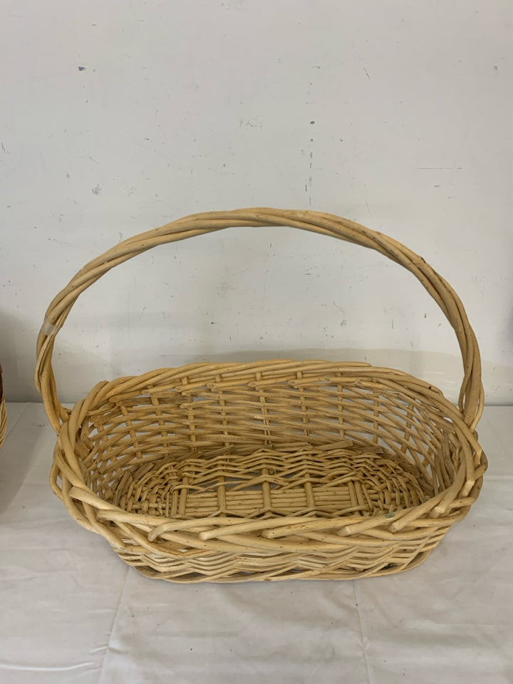 LARGE RECTANGLE BASKET W SINGLE HANDLE.