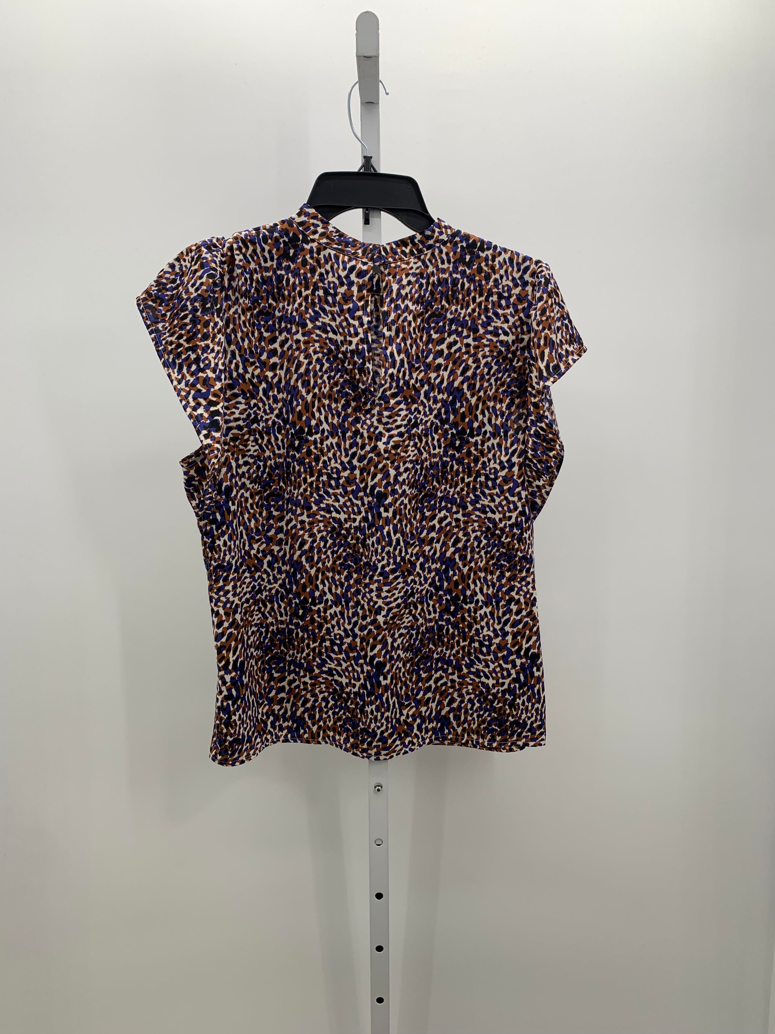 Nine West Size Large Misses Short Sleeve Shirt