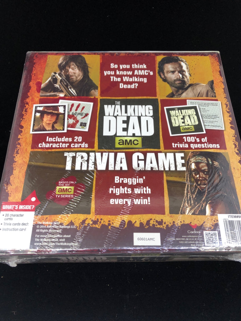 NIB THE WALKING DEAD TRIVIA GAME.