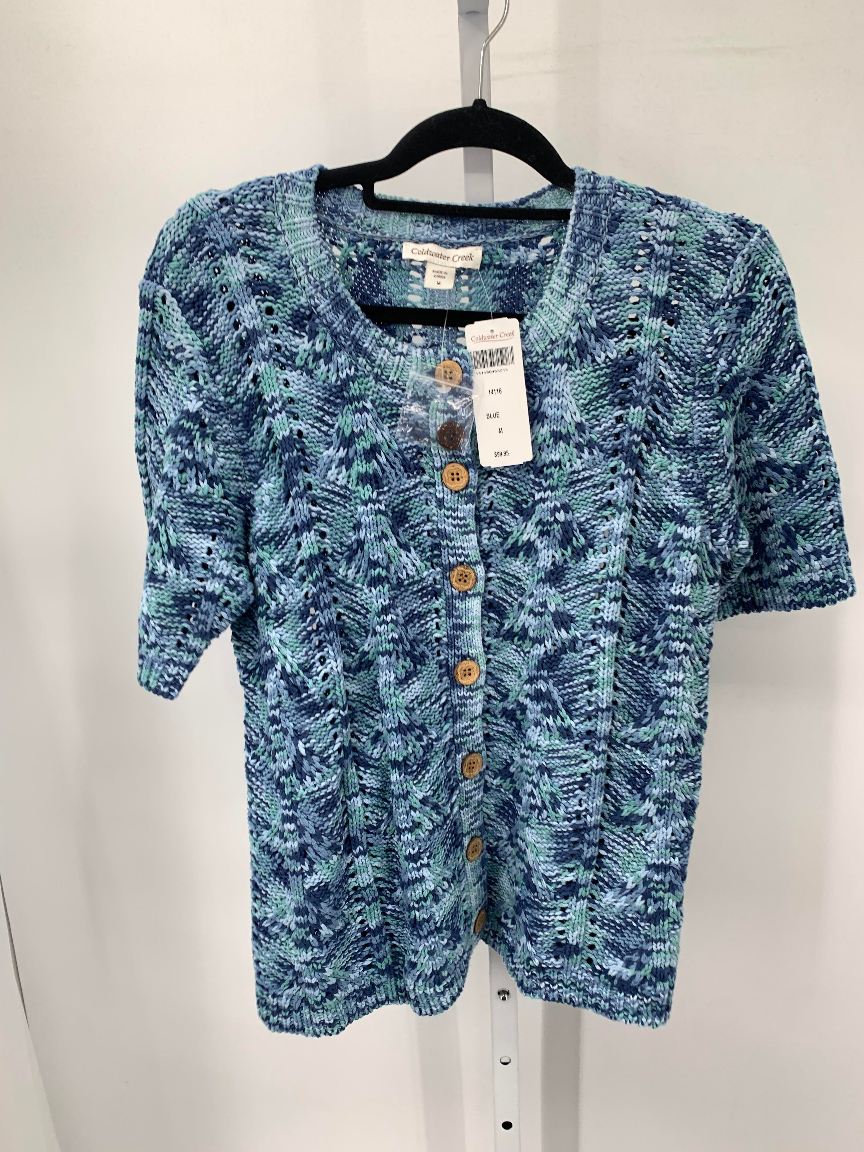 Coldwater Creek Size Medium Misses Short Slv Sweater