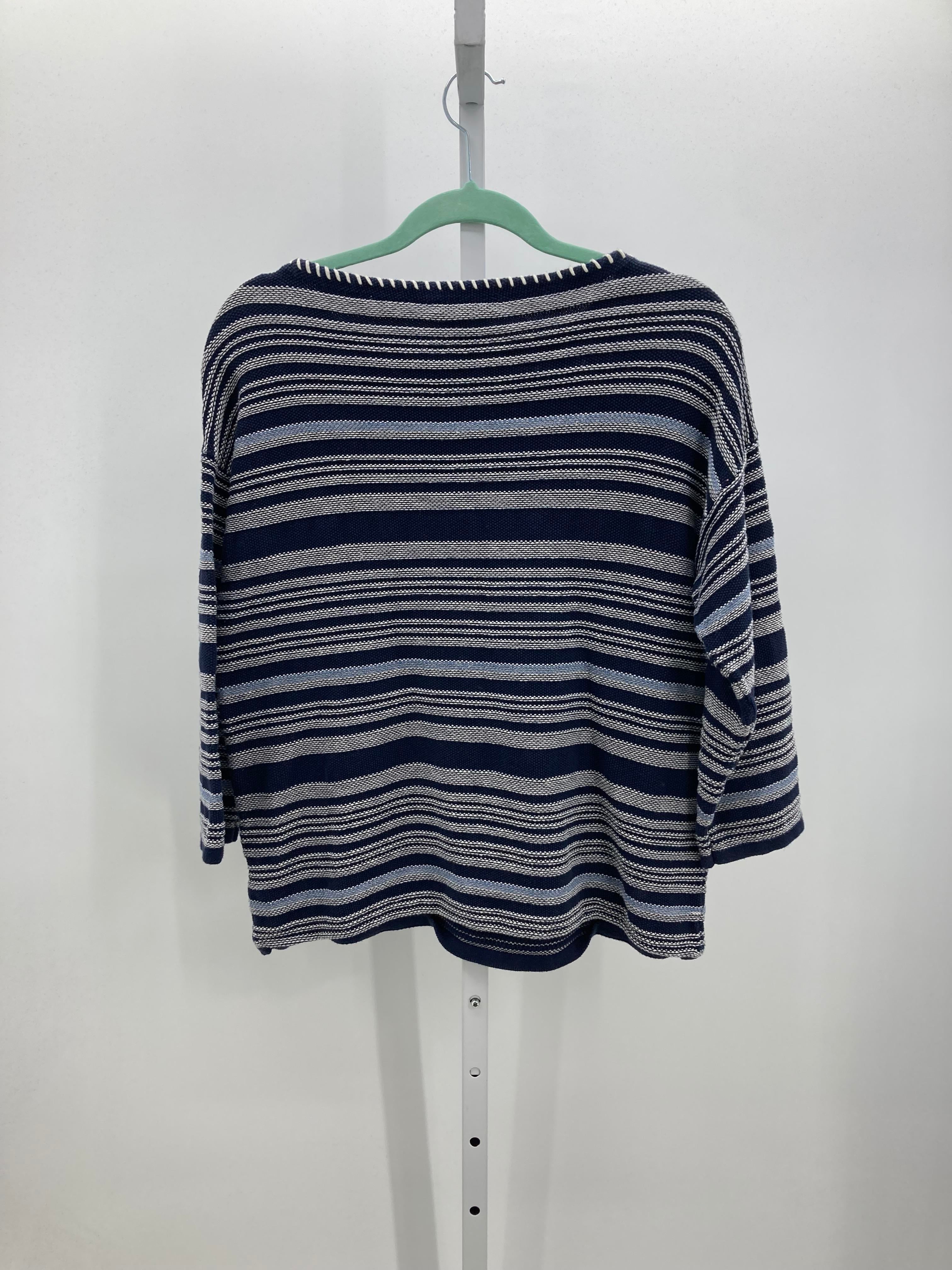 Chaps Size Medium Misses 3/4 Sleeve Sweater