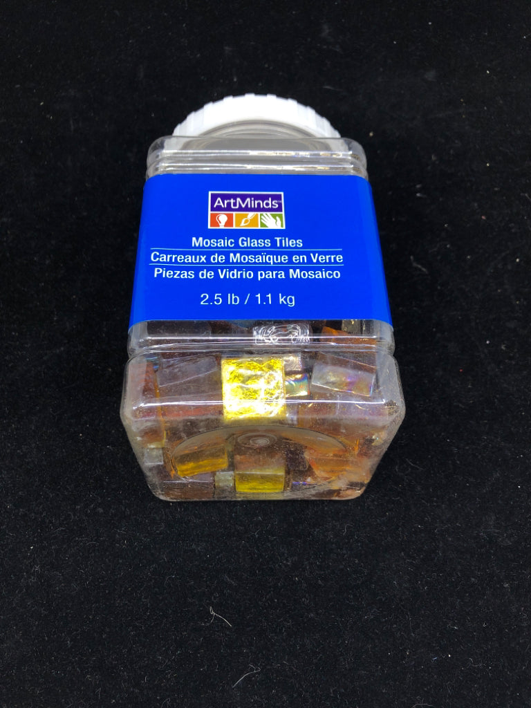NIB MOSAIC GLASS TILES.