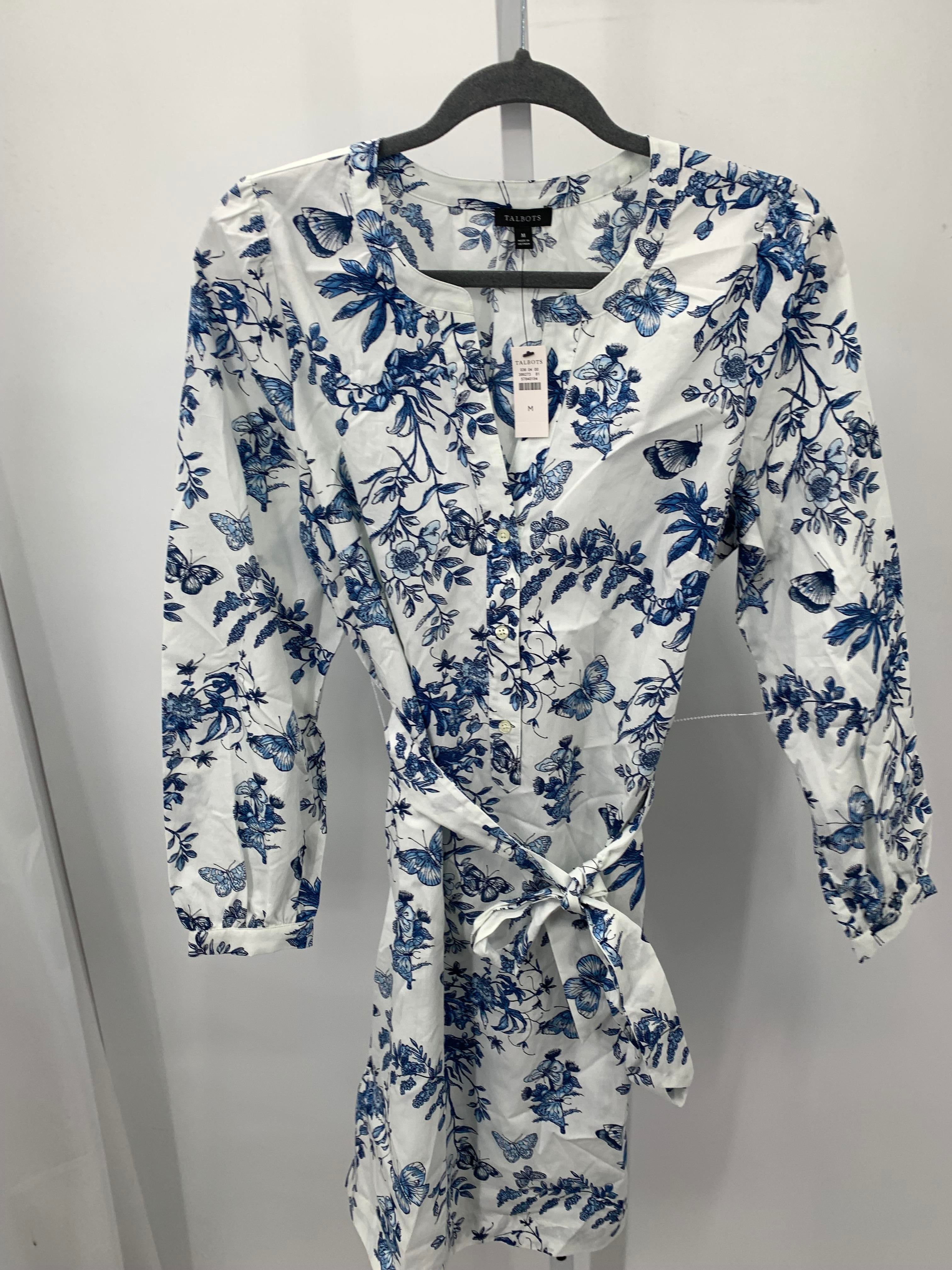 Talbots Size Medium Misses Long Sleeve Dress