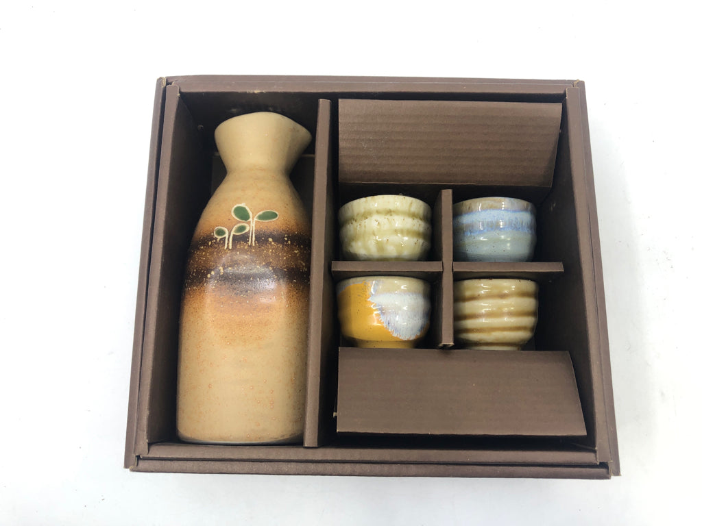 5PC NIB SAKE SET- PITCHER + CUPS