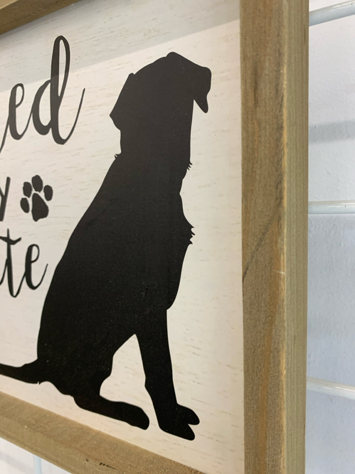 RESCUED IS MY FAVORITE BREED WALL-ART.