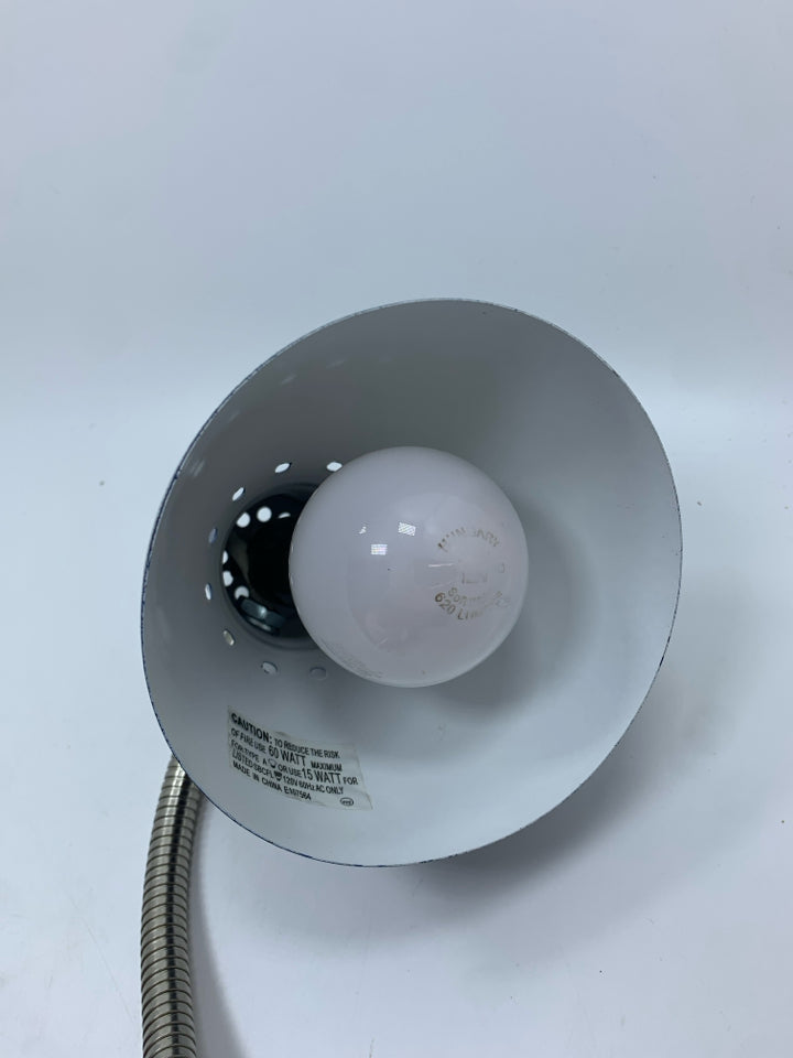BLUE ADJUSTABLE DESK LAMP.