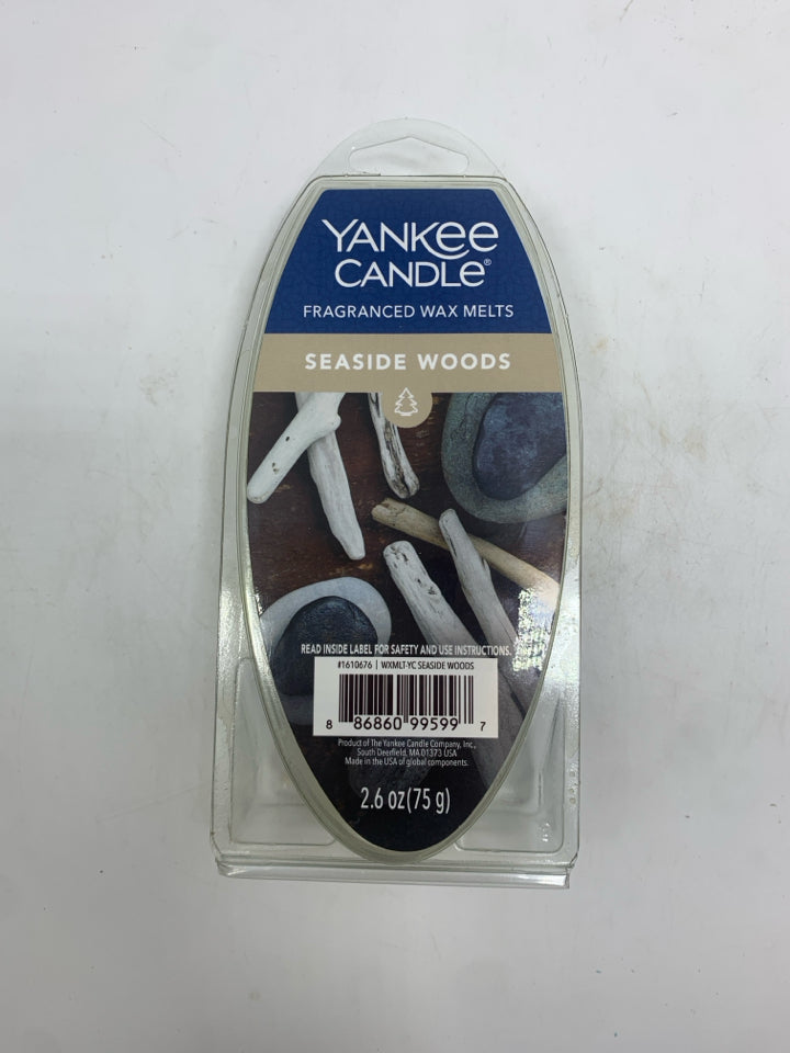 NIP SEASIDE WOODS YANKEE CANDLE WAX MELTS.