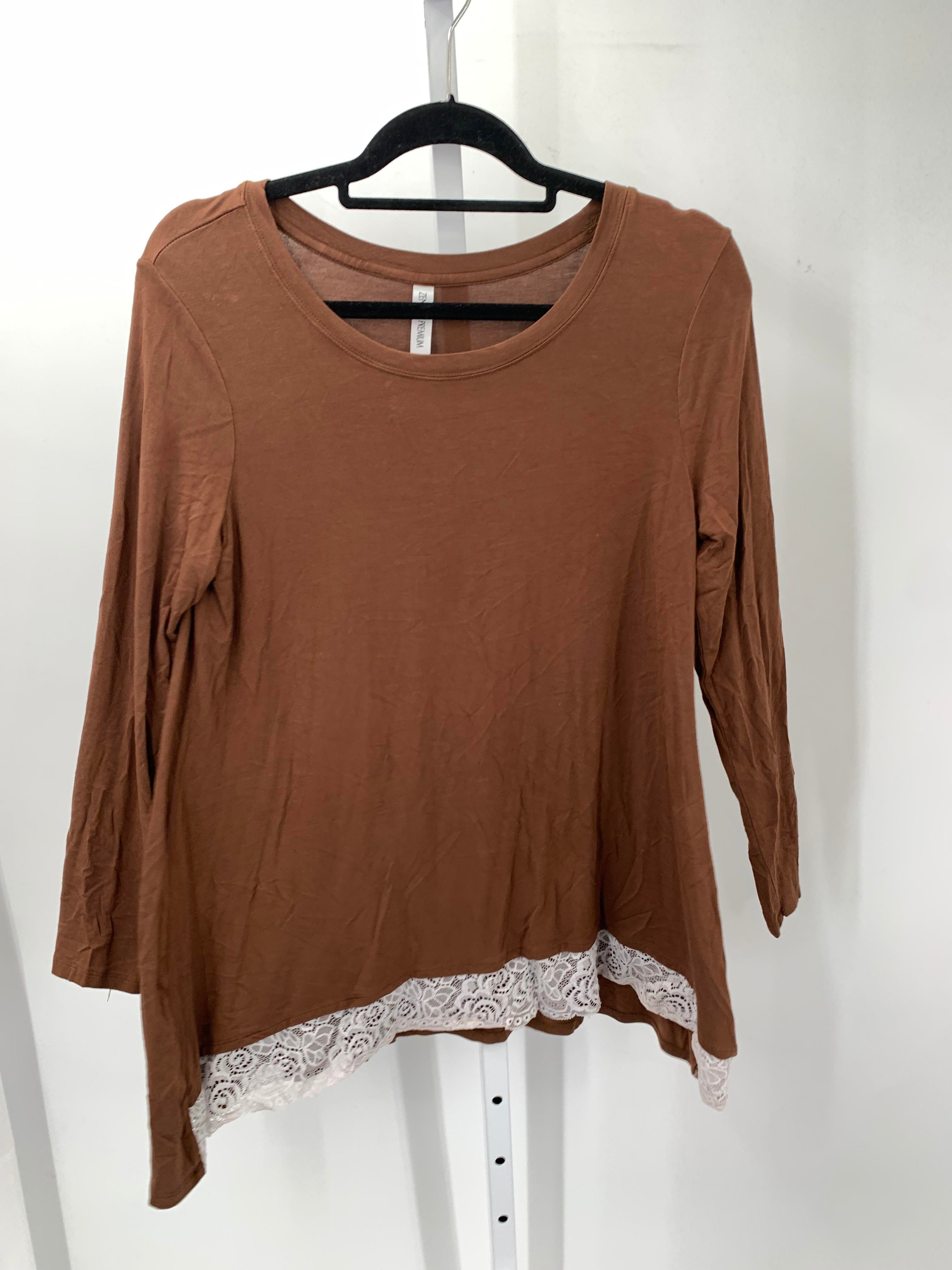 Zenana Size Large Misses Long Sleeve Shirt