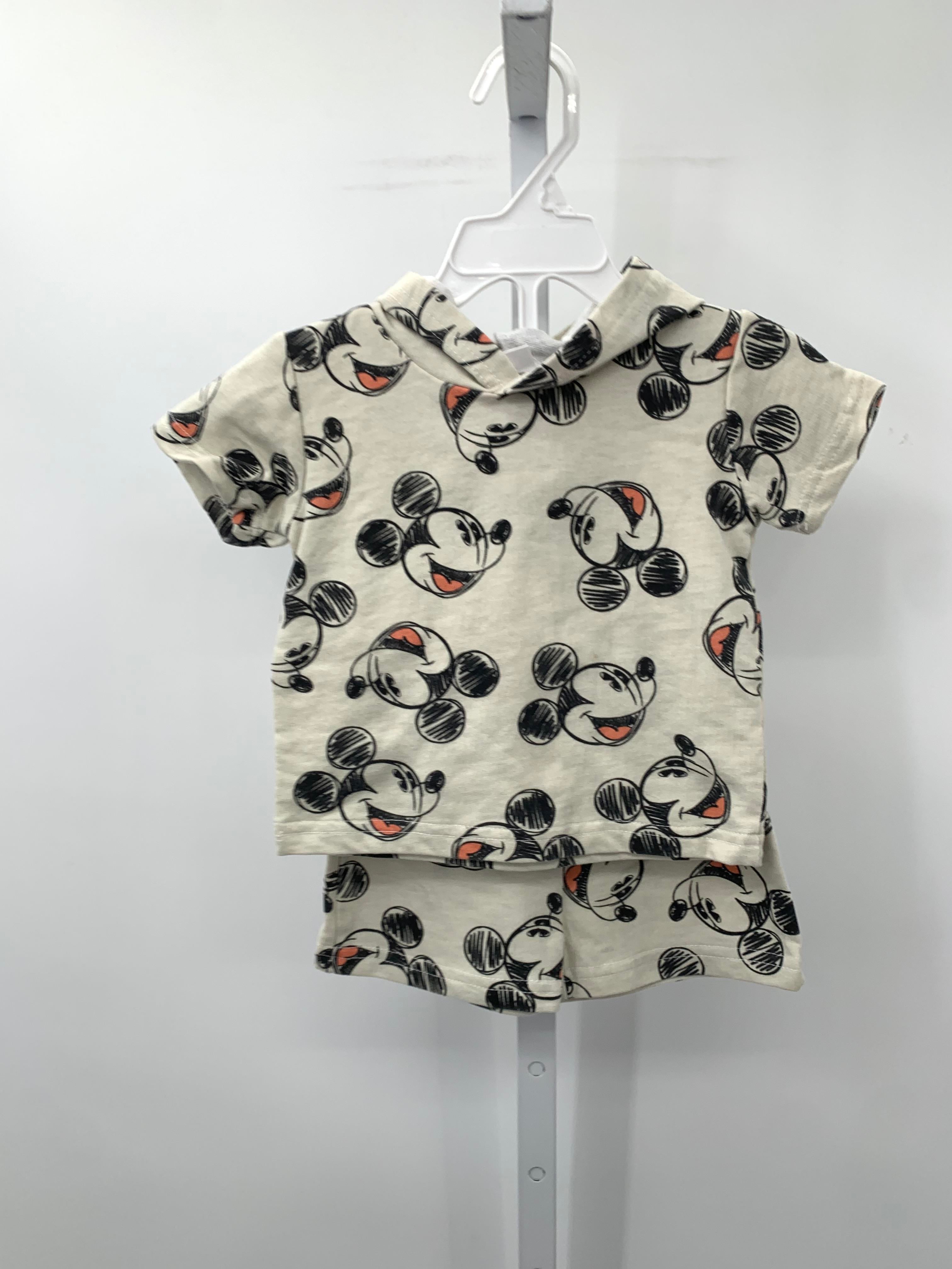 MICKEY MOUSE HOODED SHIRT AND SHORTS