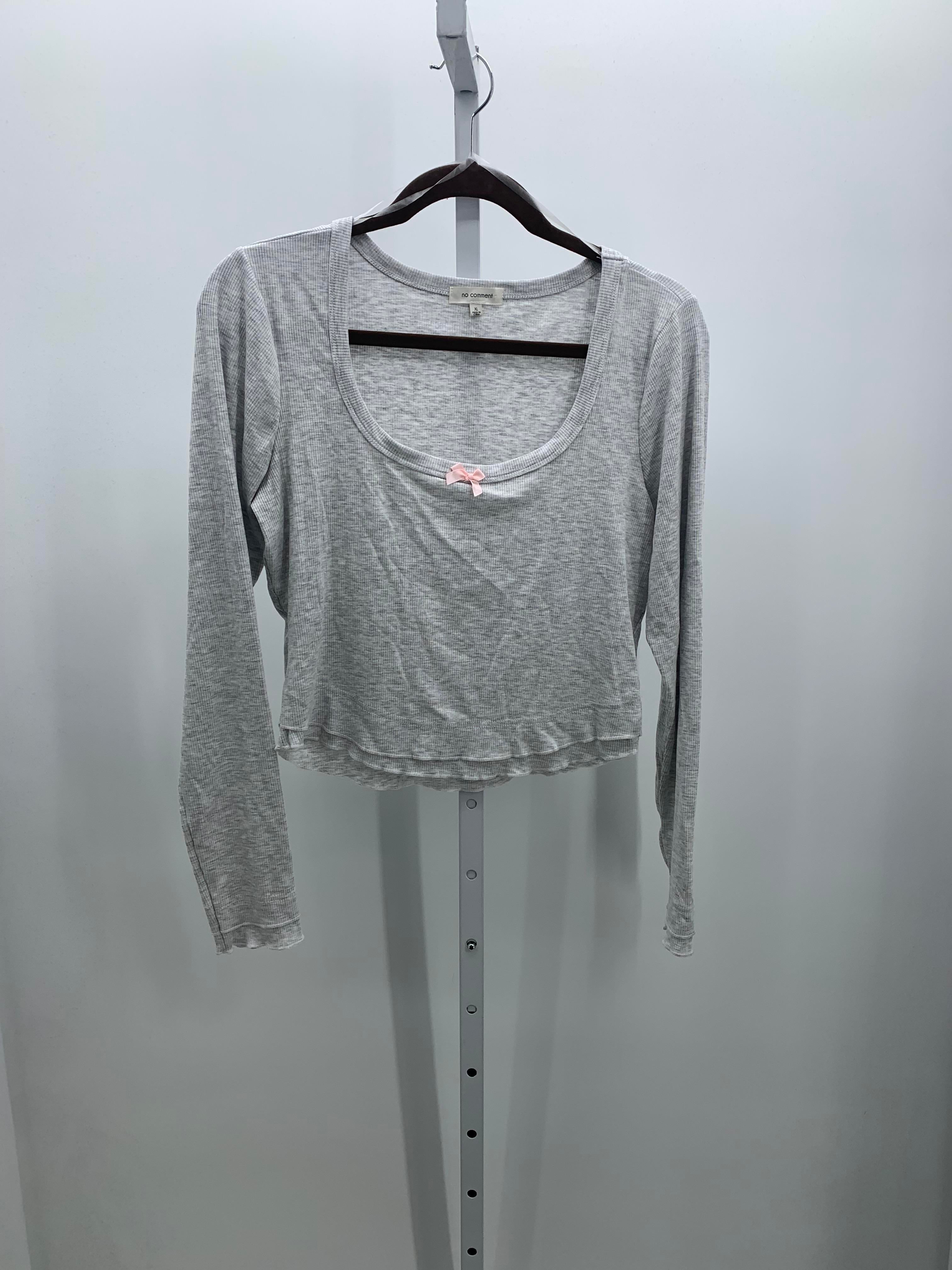 no comment Size Extra Large Juniors Long Sleeve Shirt