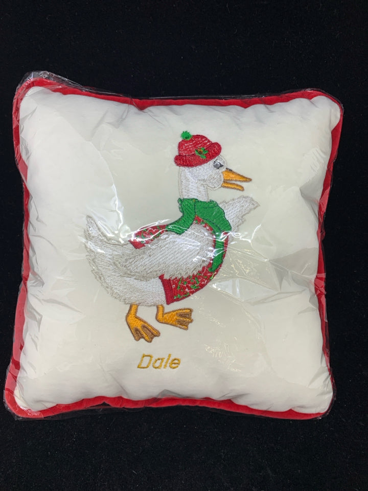 DALE DUCK SQUARE ACCENT PILLOW.