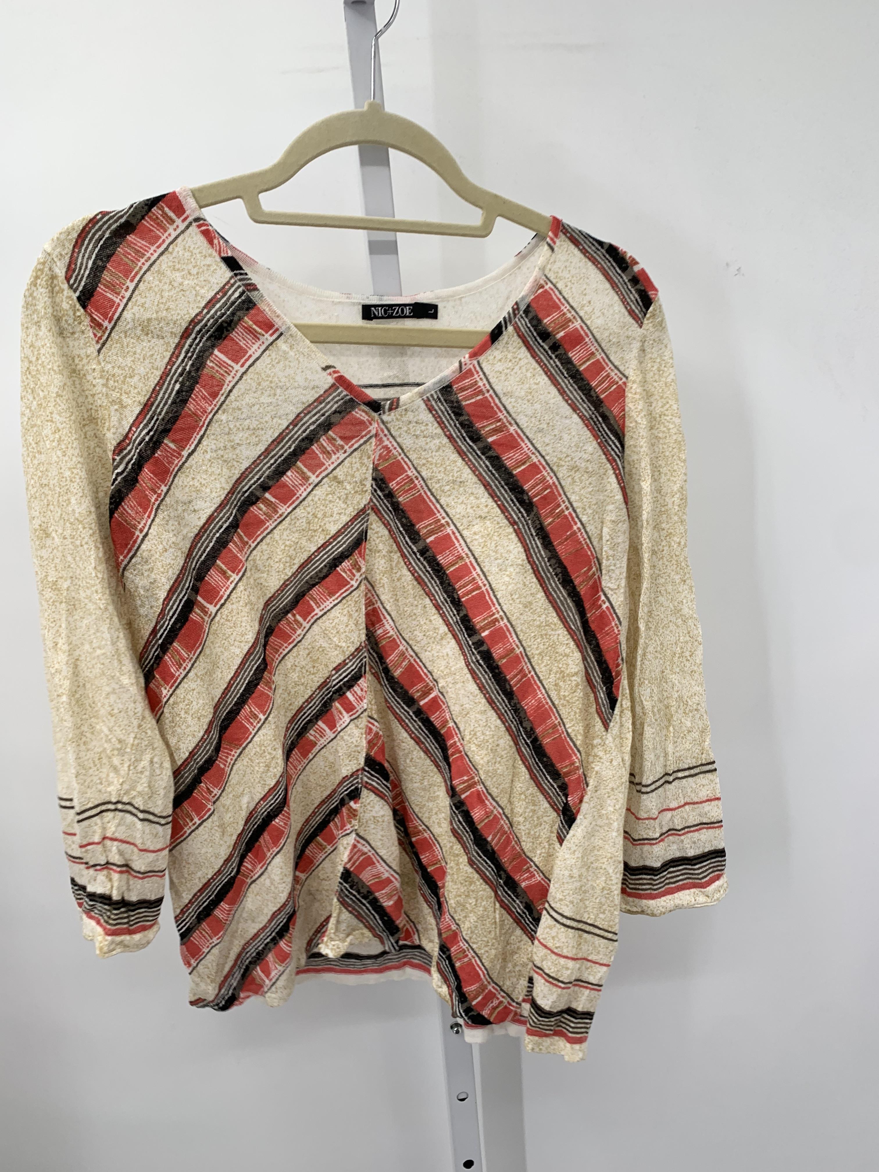 Nic+Zoe Size Large Misses 3/4 Sleeve Sweater