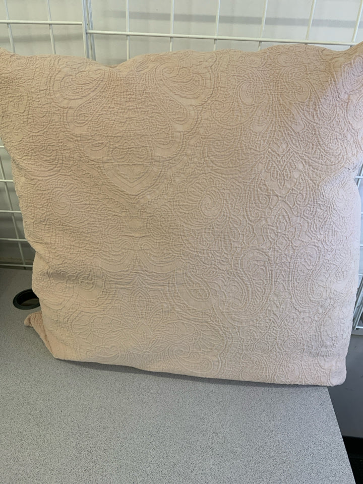 LARGE PINK PAISLEY PILLOW.