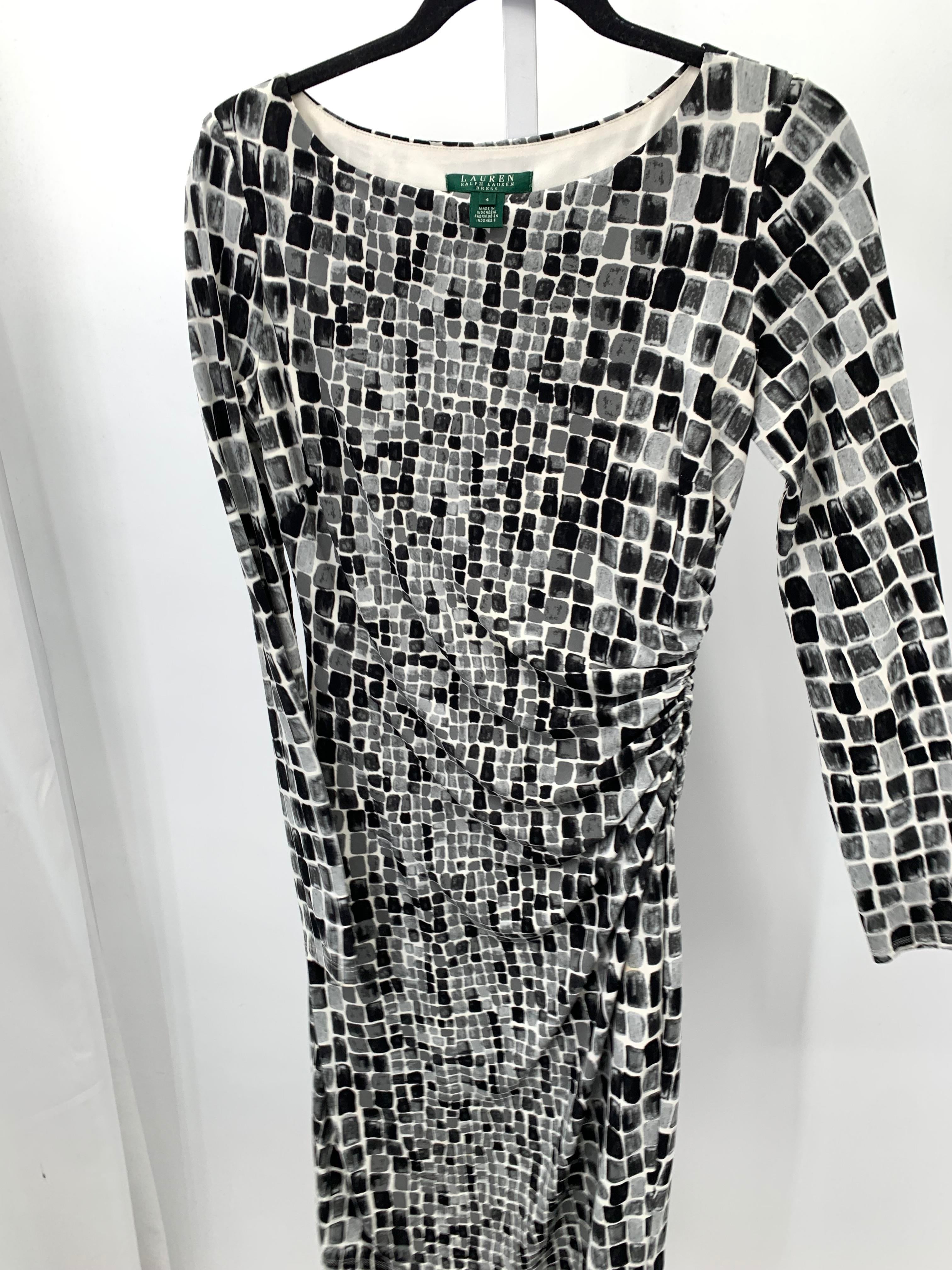 Ralph Lauren Size 4 Misses Long Sleeve Dress