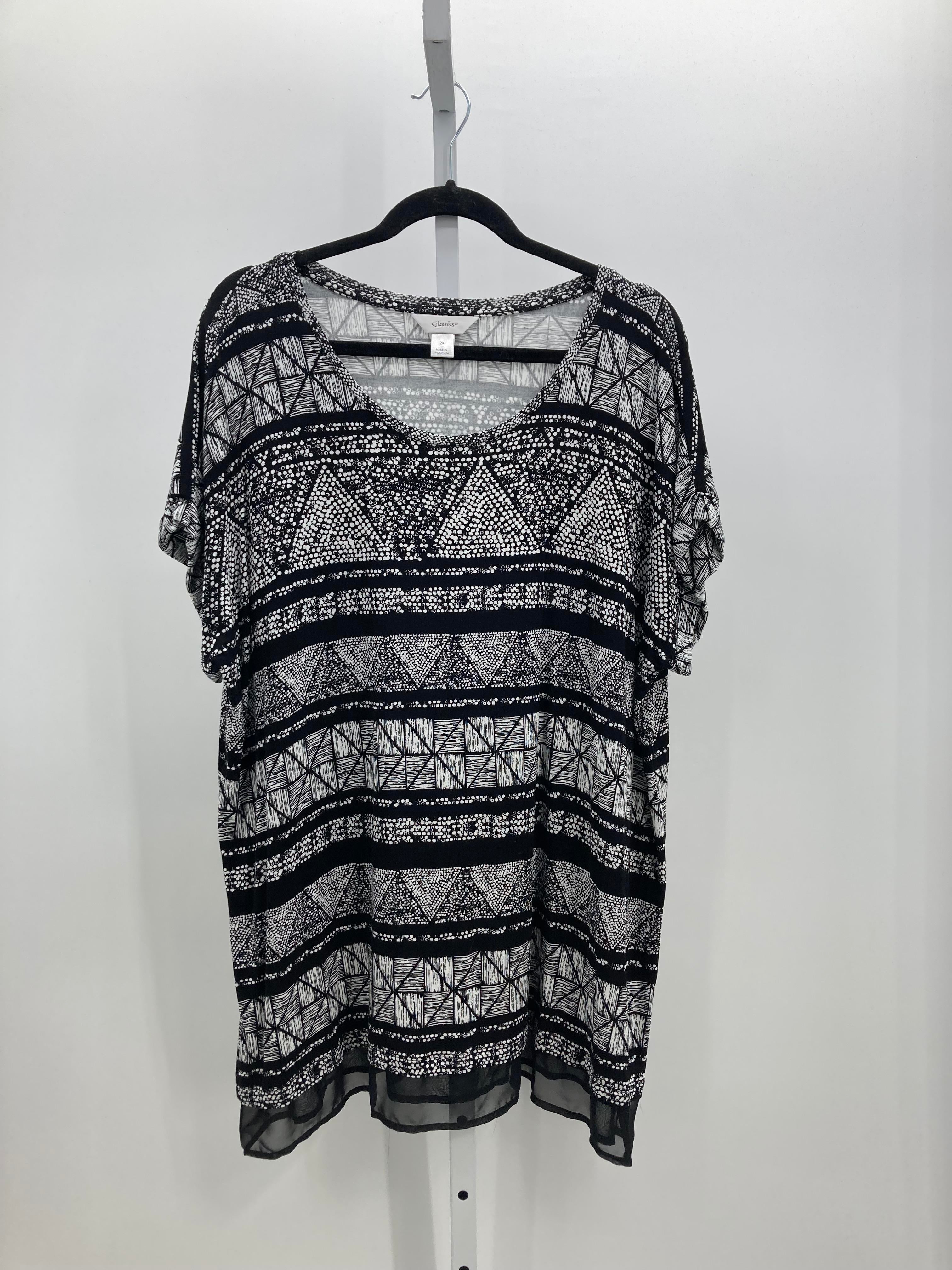 CJ Banks Size 2X Womens Short Sleeve Shirt