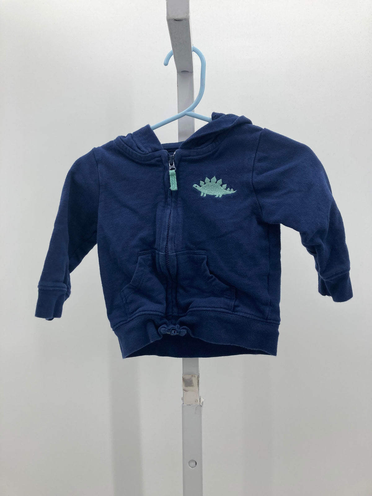 DINO HOODED ZIP KNIT