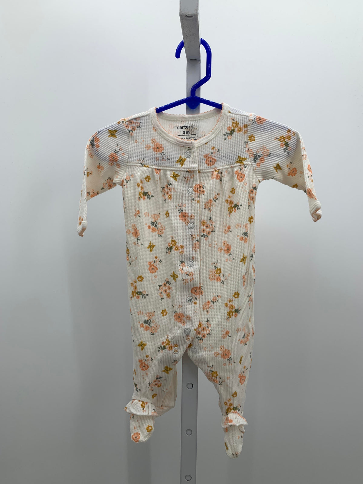 Carters Size 3 Months Girls Long Slv. Romper