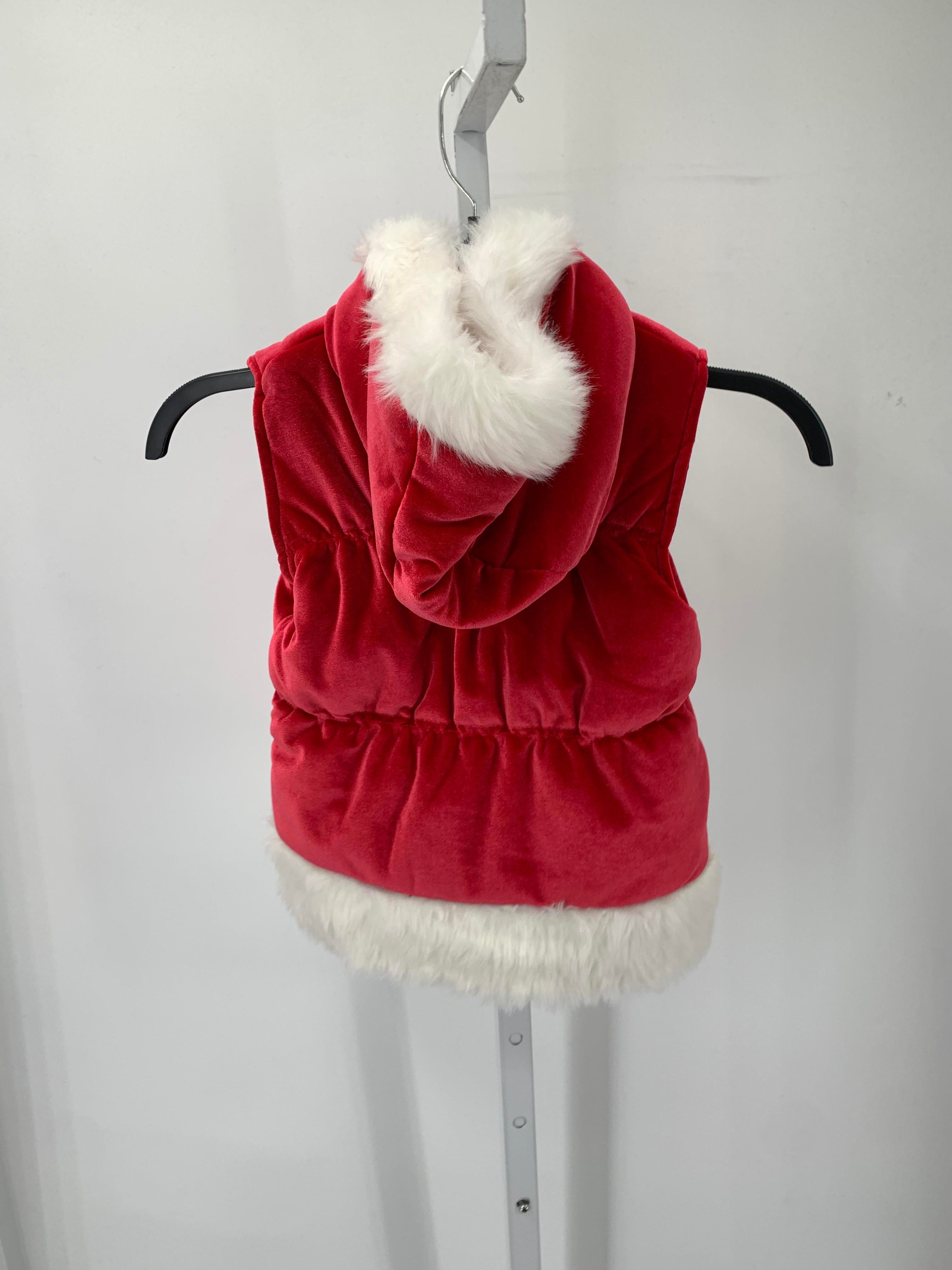 VEST FAUX FUR HOODED TRIM