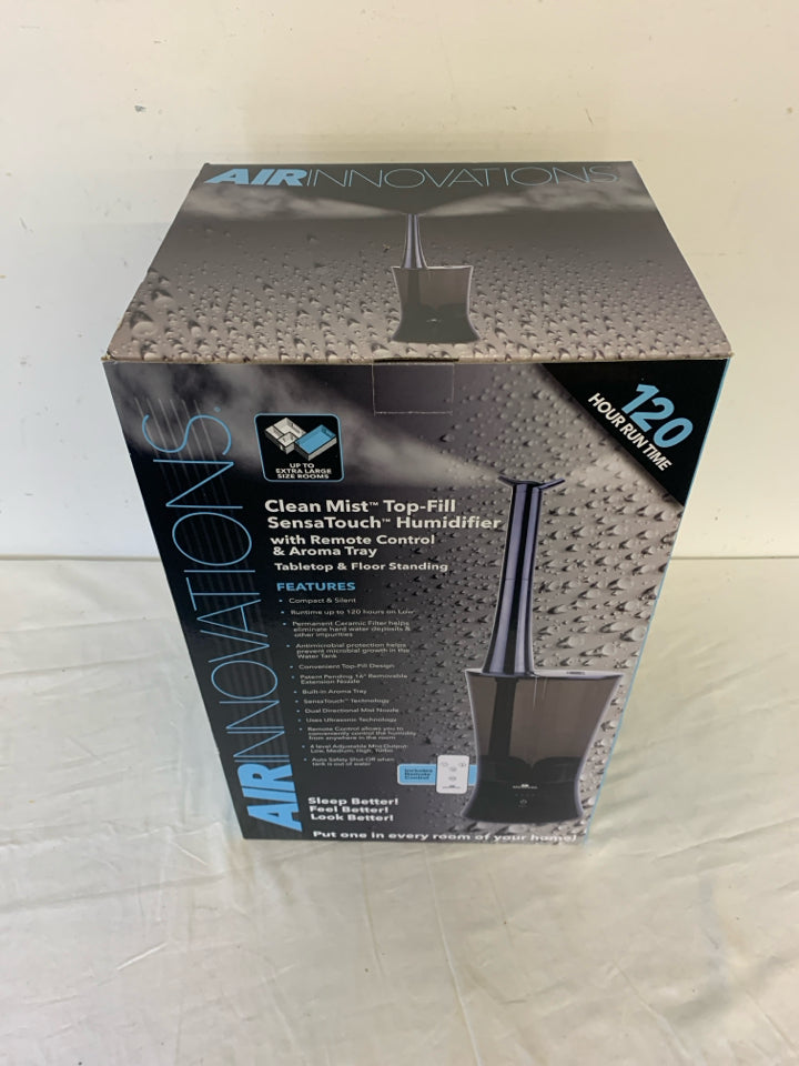 NIB AIRINNOVATIONS HUMIDIFIER W/ REMOTE CONTROL & AROMA TRAY.