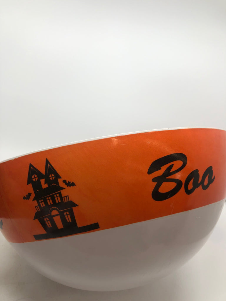 MELAMINE 'BOO' CANDY BOWL.